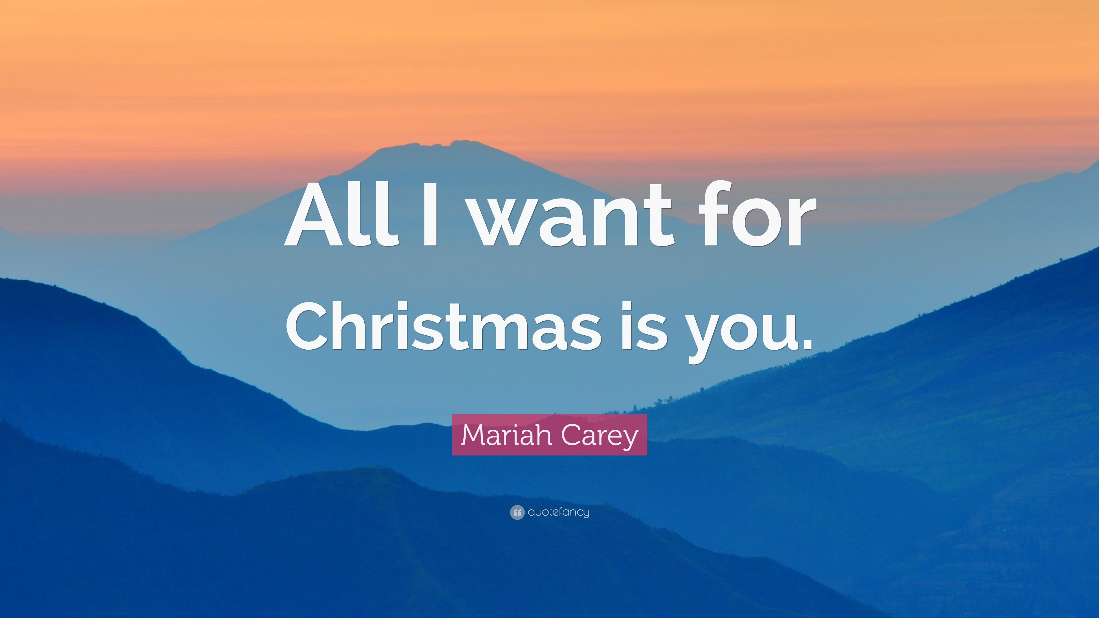 3840x2160 Mariah Carey Quote: “All I want for Christmas is you.” (15 wallpaper), Desktop