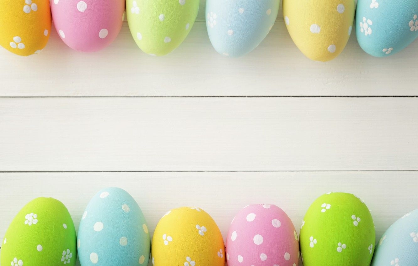 1340x850 Wallpaper Easter, spring, Easter, eggs, Happy, pastel, the painted eggs image for desktop, section праздники, Desktop