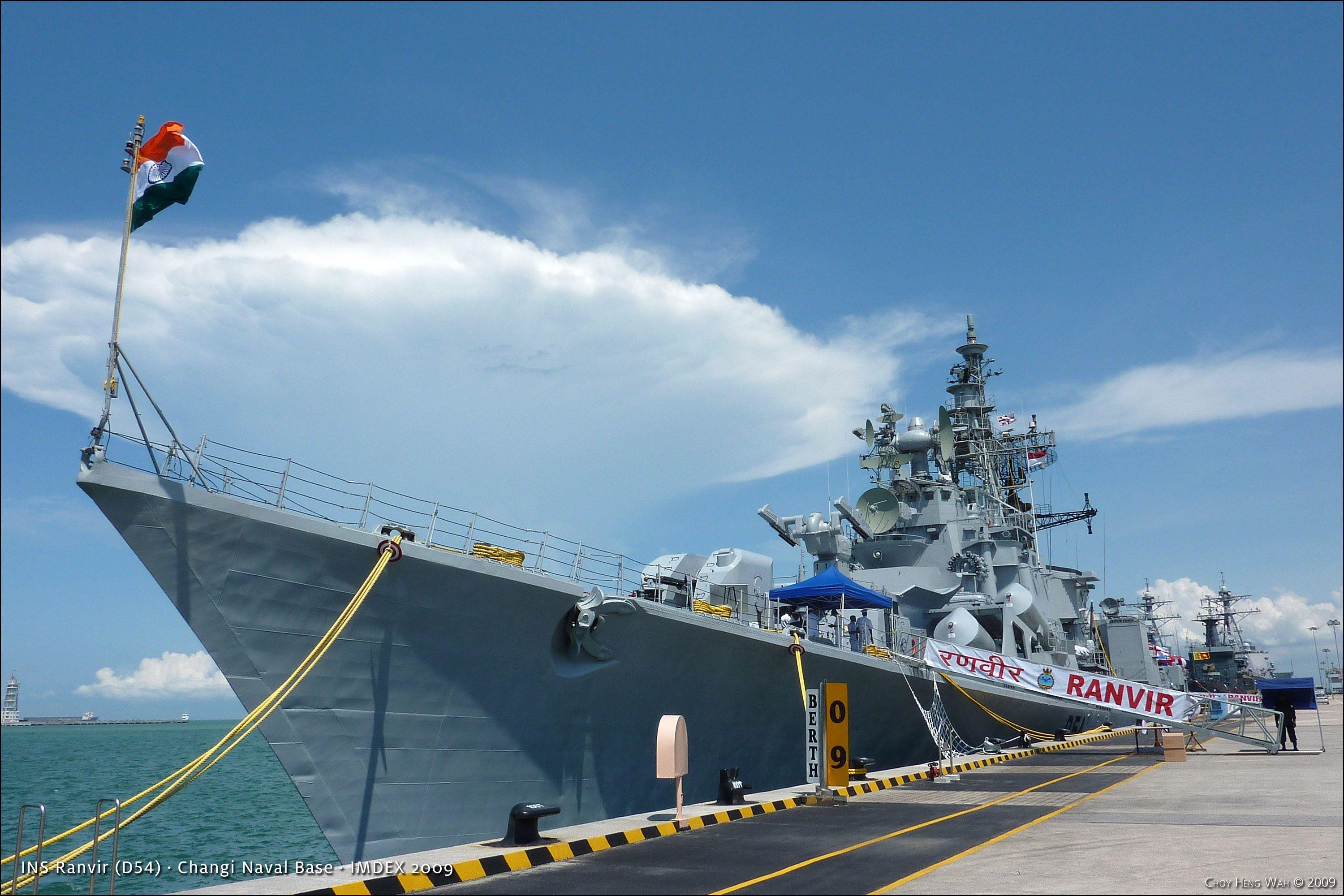 3000x2000 Indian Navy Warship INS Ranvir [D54] In Singapore [Photographs], Desktop