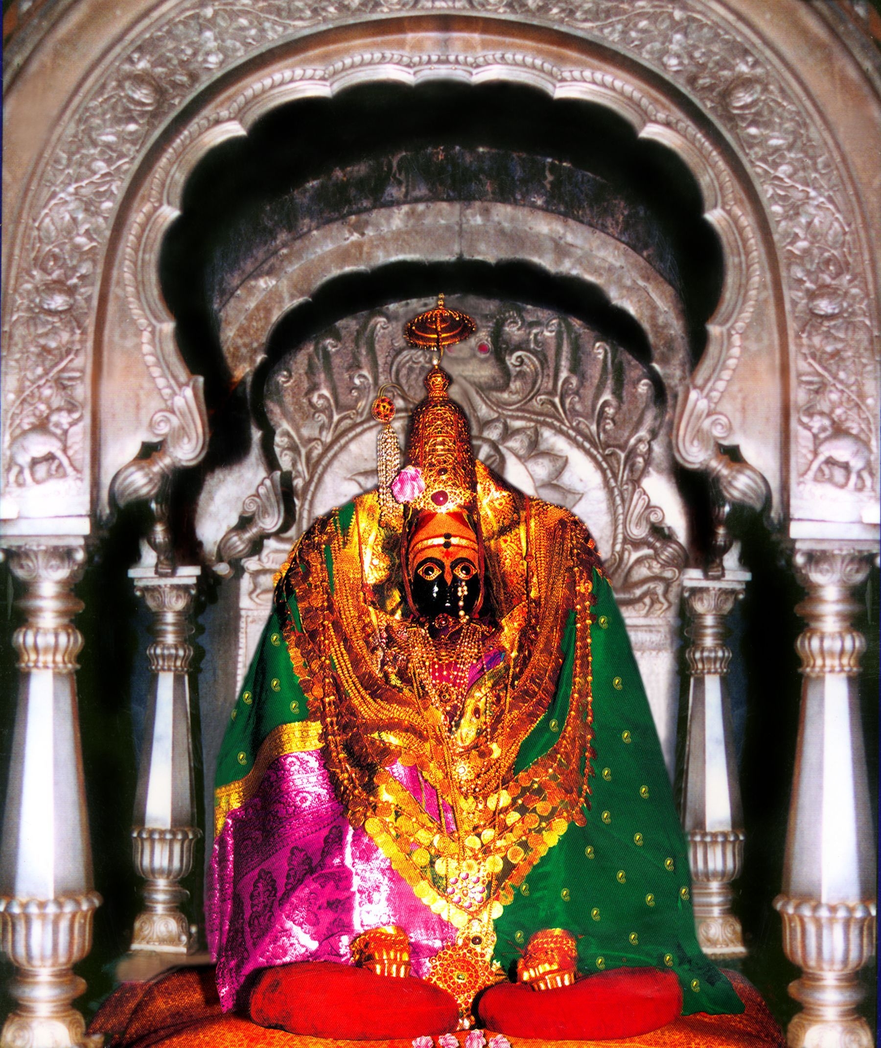 1800x2140 Tulja Bhavani #Temple (श्री क्षेत्र तुळजा भवानी देवस्थान) is a Hindu temple of Goddess Bhavani. It is located in #Tuljapur. Bhavani, Durga goddess, Hindu deities, Phone