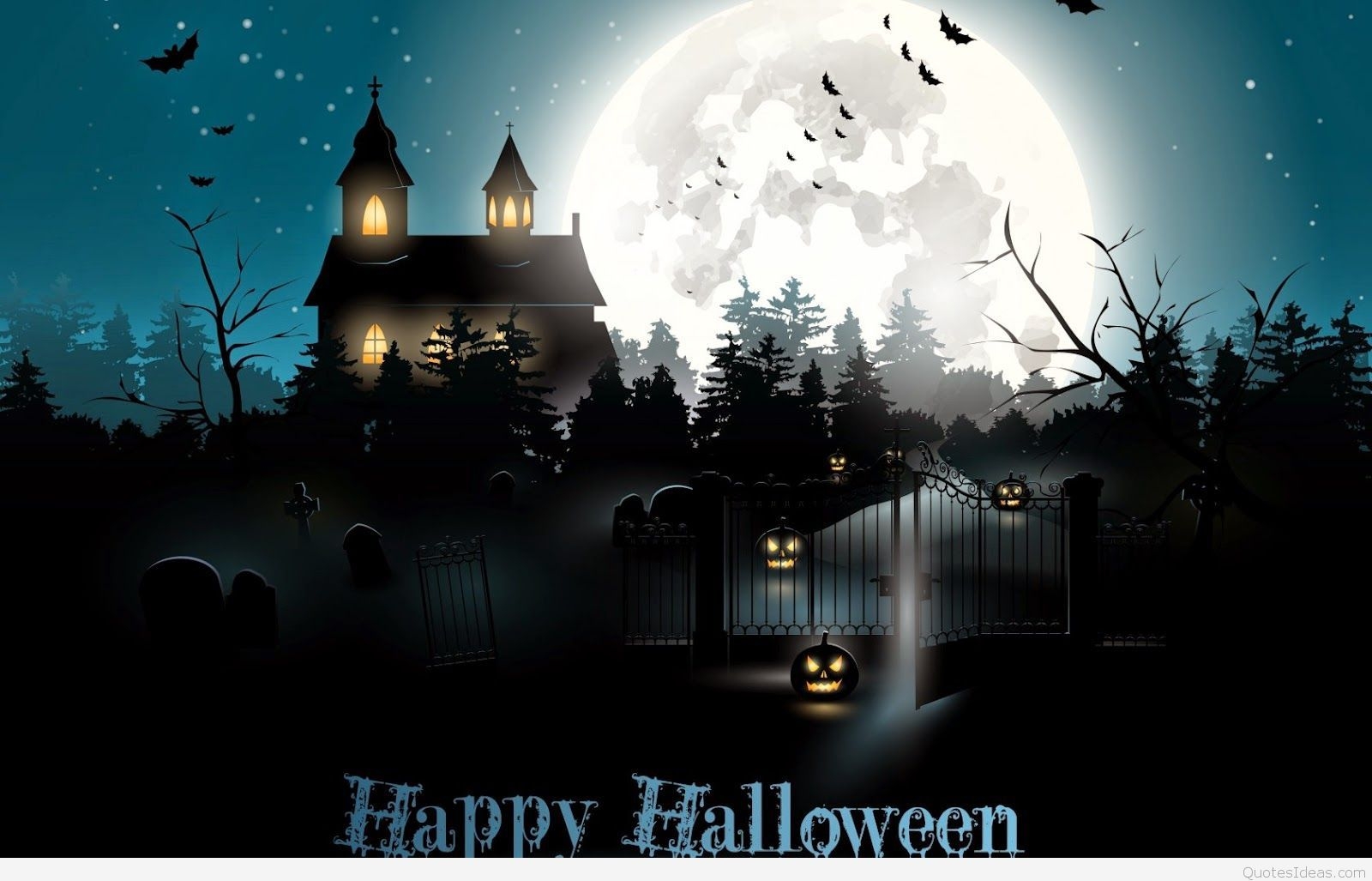 1600x1030 Scary Halloween day wish with background, Desktop