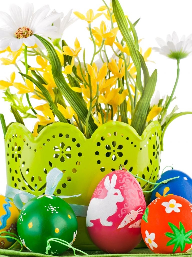 770x1030 Free download Easter flowers and bonsai iphone 6 plus wallpaper, Phone