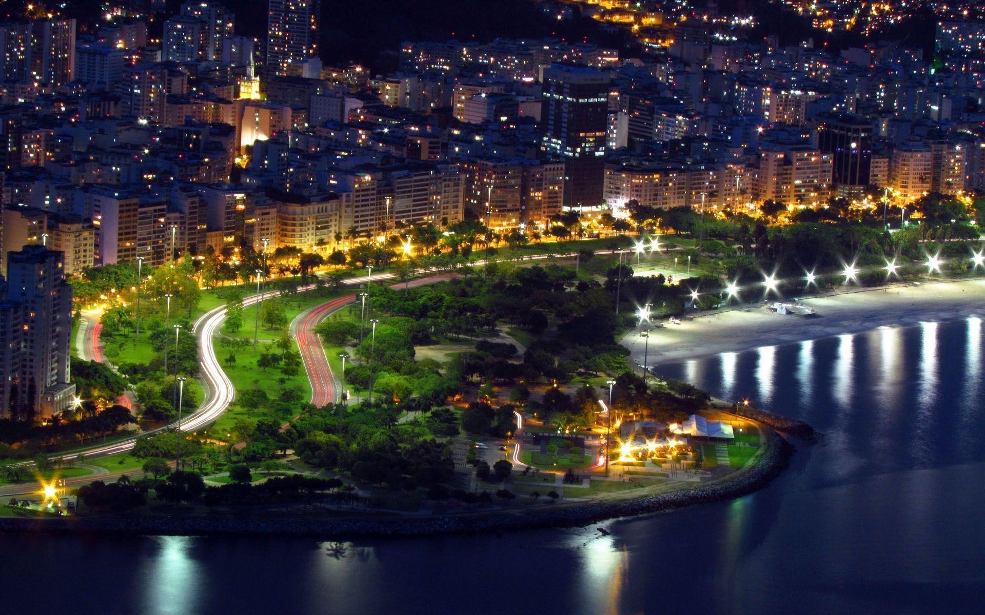 1920x1200 Rio De Janeiro Night wallpaper, Desktop