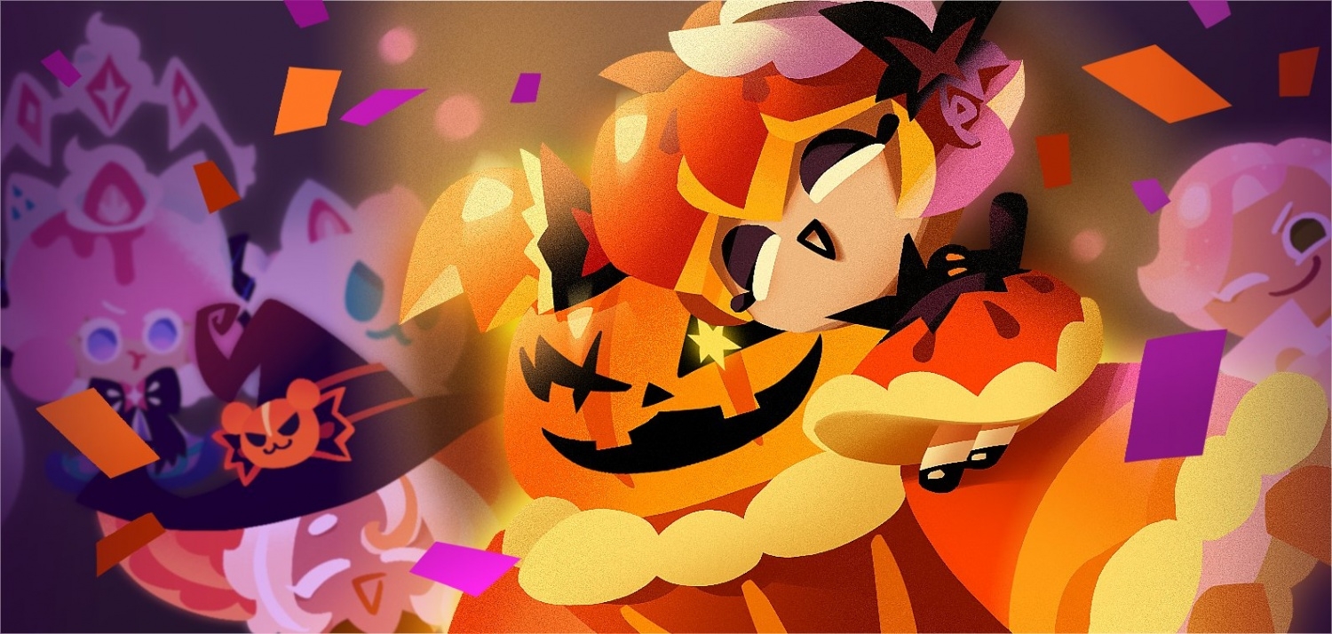 1500x720 Cookie Run Kingdom' Halloween Update Guide: New Pumpkin Pie Cookie, Costumes + How to Collect the Rainbow Cubes, Games, Dual Screen