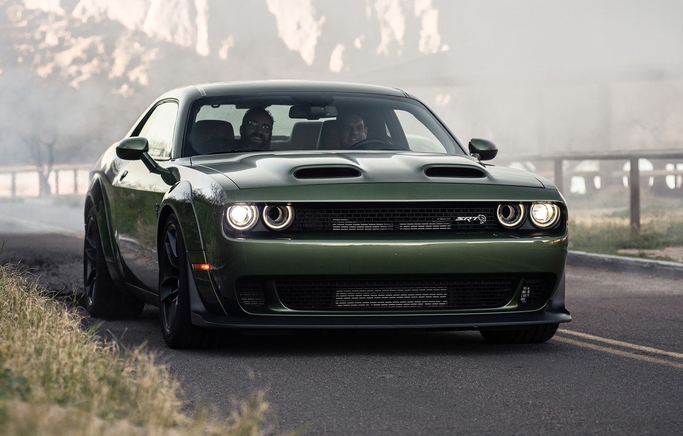 1340x850 Wallpaper Dodge, Challenger, Dodge Challenger, Front, Muscle car, Hellcat, SRT, Demon, Redeye, Dodge Challenger Demon image for desktop, section dodge, Desktop