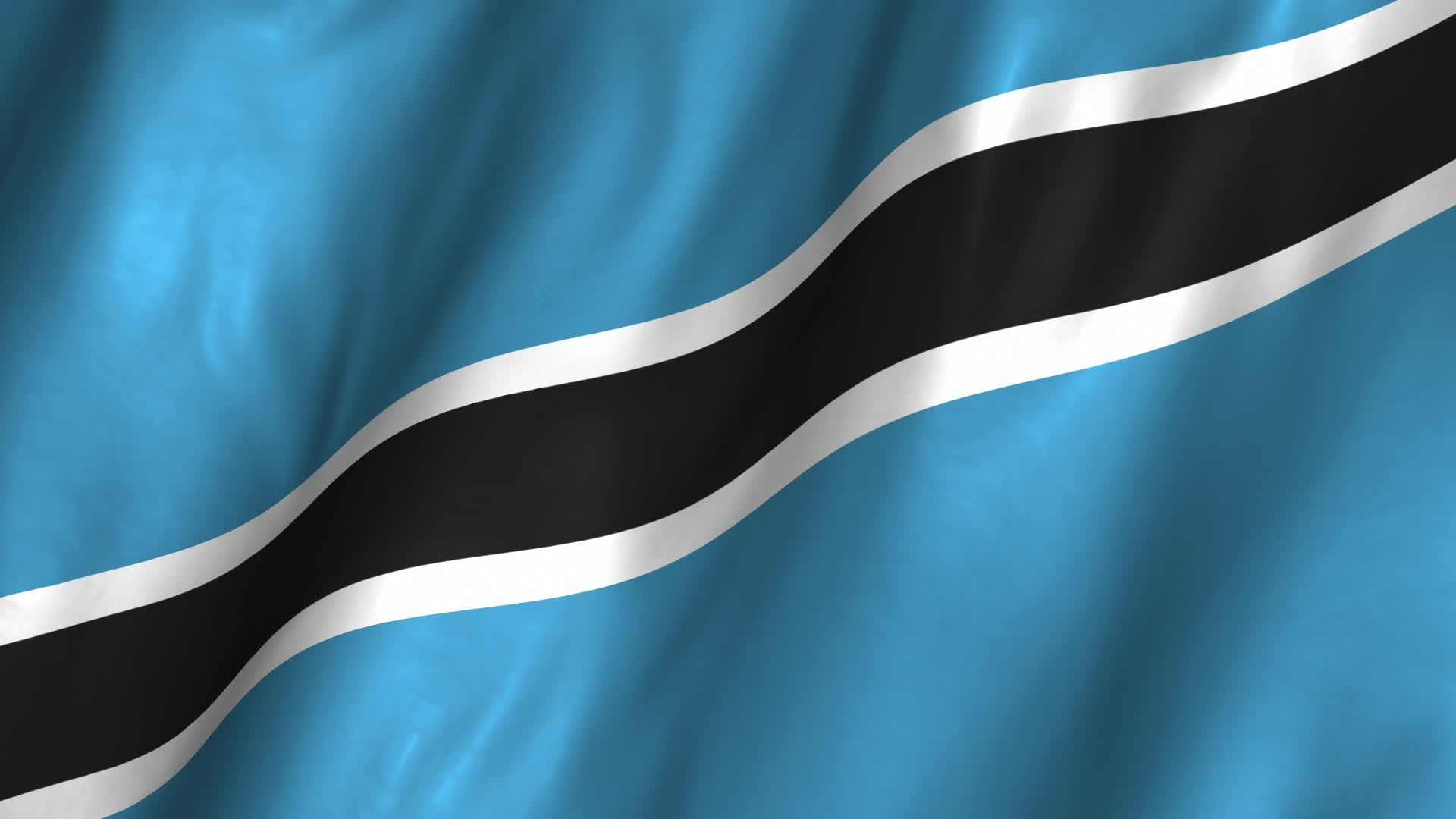 1920x1080 Flag of Botswana, the Symbol of Water Source and Farming, Desktop