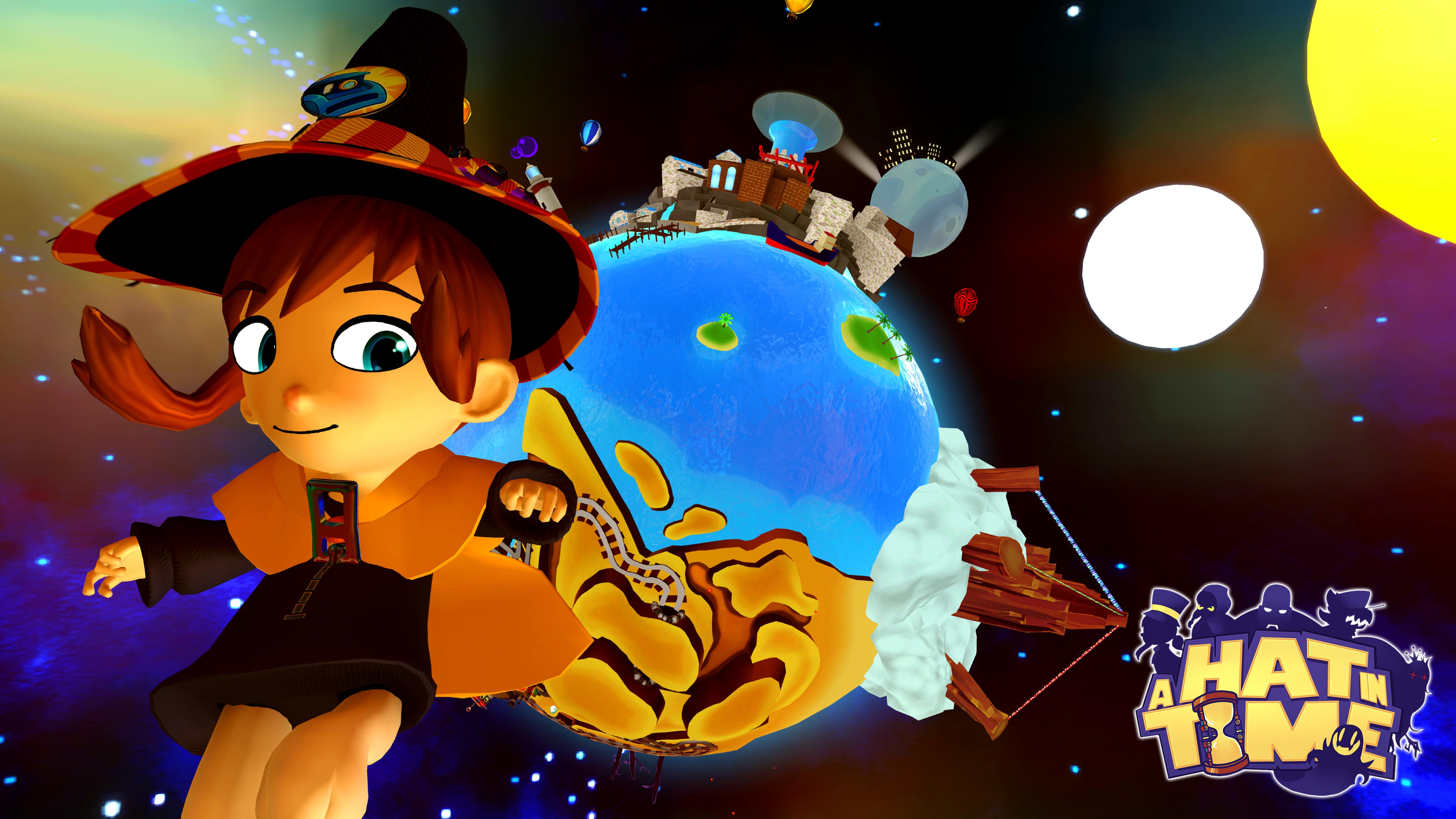 6720x3780 I made this wallpaper for A Hat in Time. I've fallen totally, Desktop