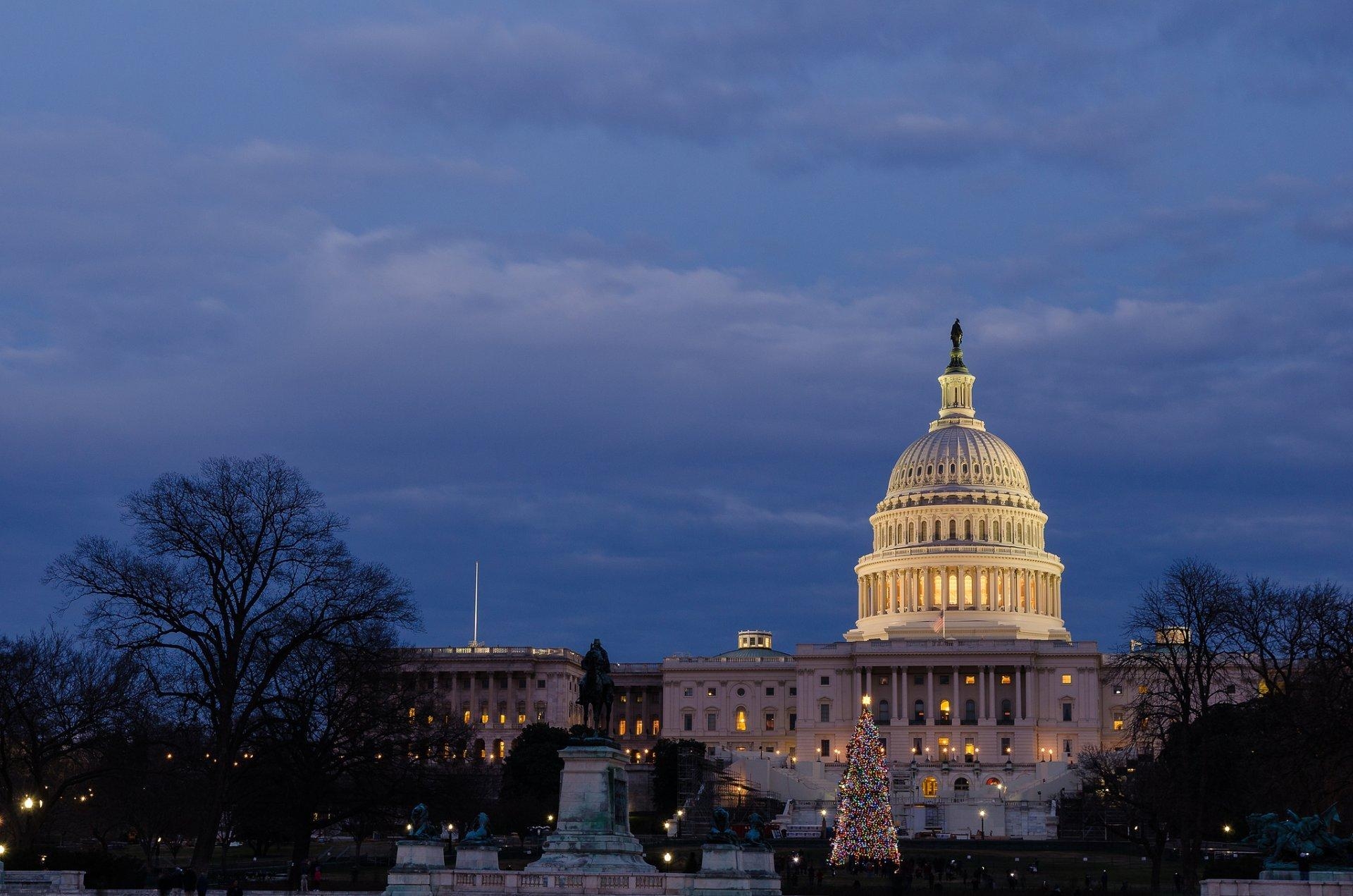 1920x1280 washington usa united states capitol evening meeting place park, Desktop