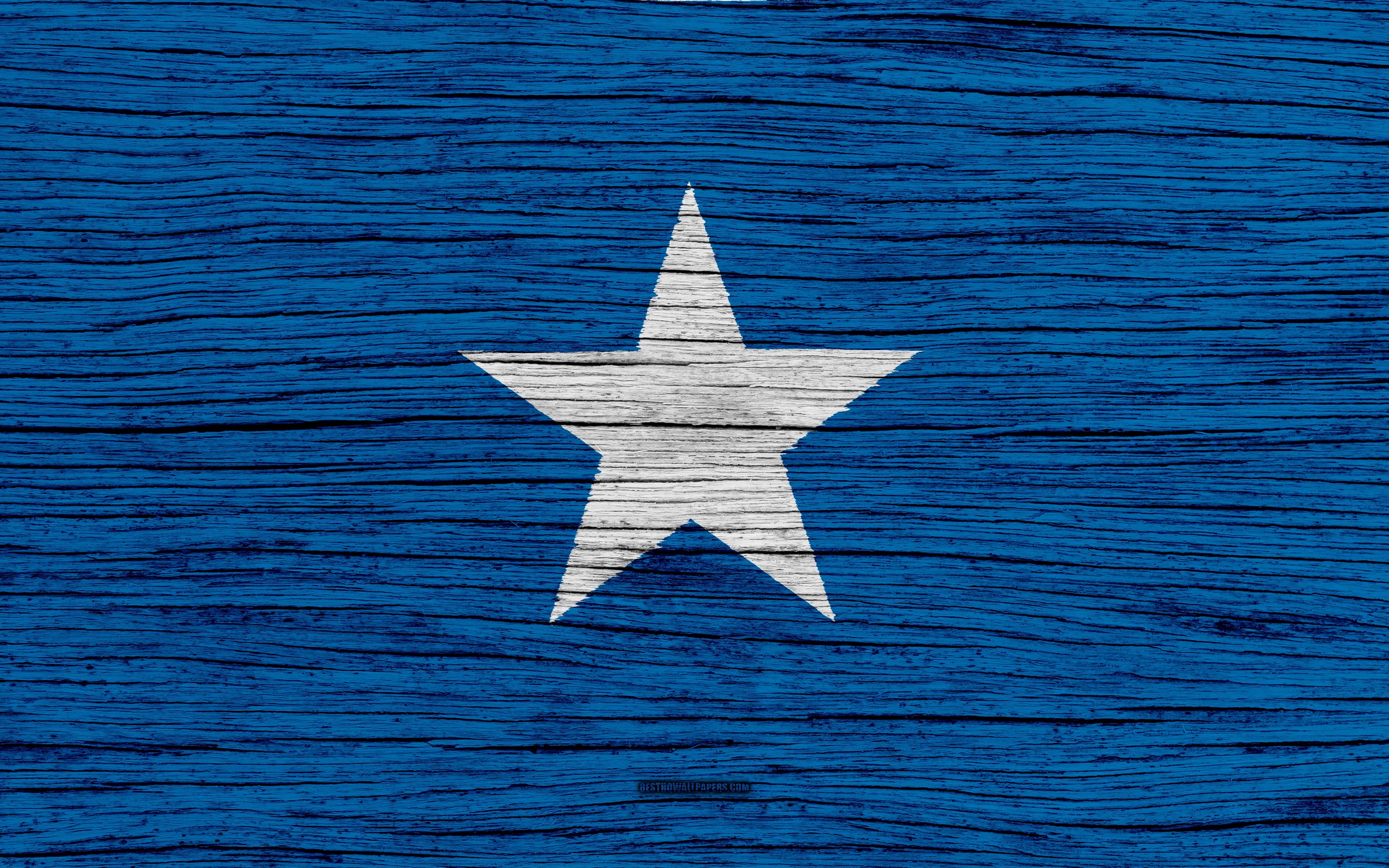 3840x2400 Download wallpaper Flag of Somalia, 4k, Africa, wooden texture, Desktop