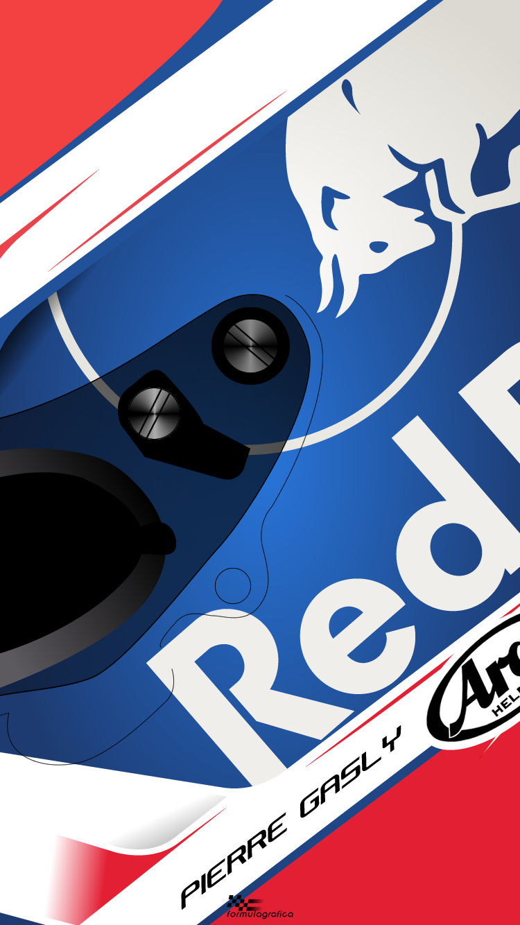 750x1340 iPhone Wallpaper Formula 1 Season Gasly We return with the helmets and it is now Pierre Ga. Bulls wallpaper, Red bull racing, Bull logo, Phone