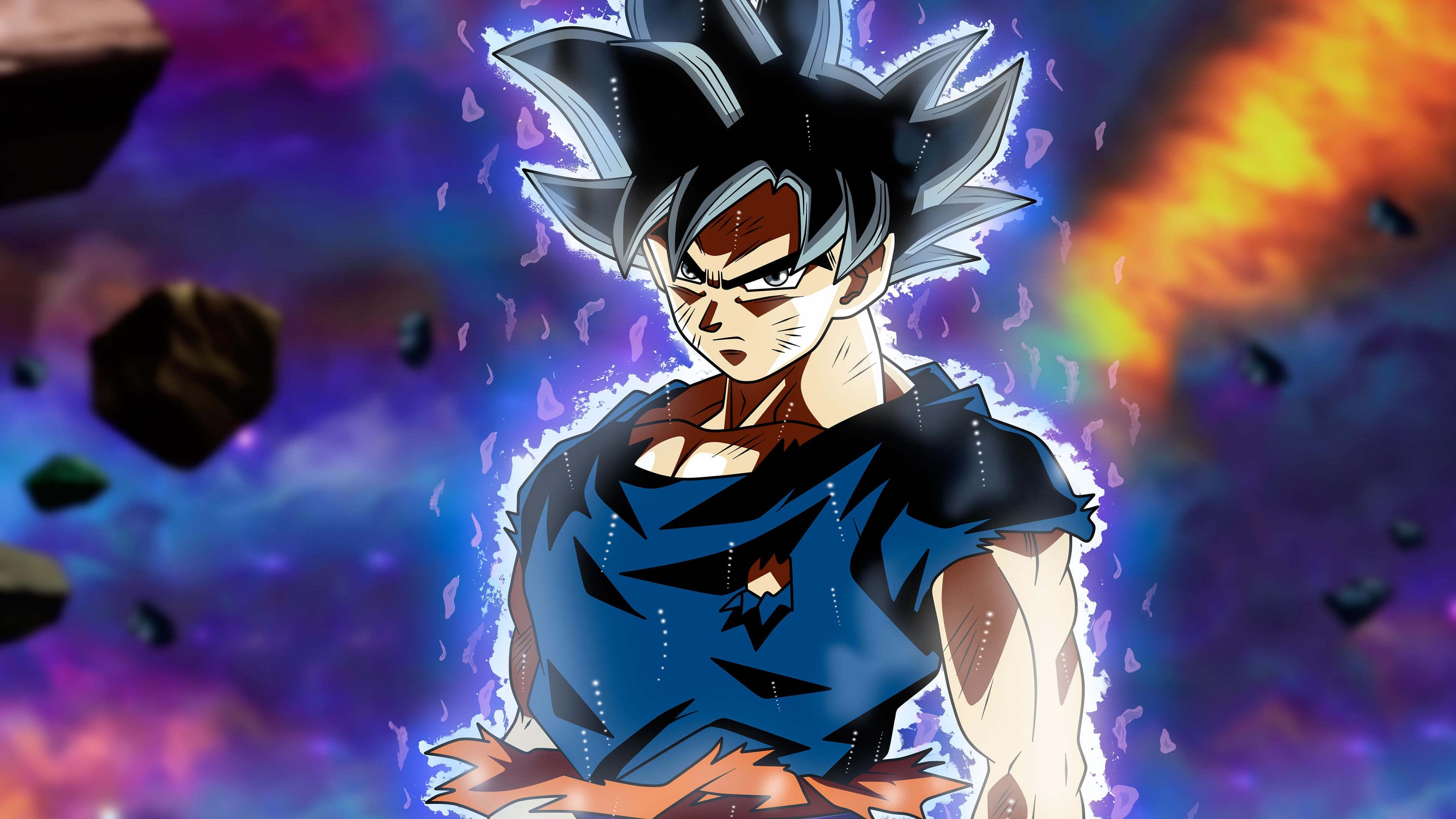 3840x2160 Dragon Ball Super Ultra Instinct Goku Portrait UHD 4K Wallpaper, Desktop