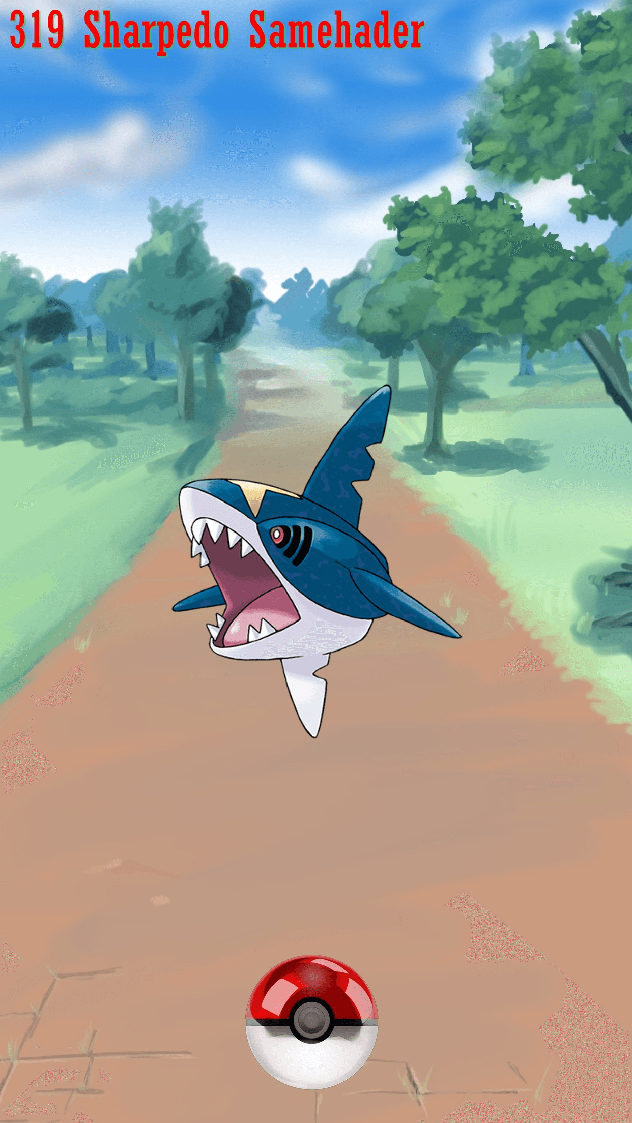 1250x2210 Street Pokeball Sharpedo Samehader, Phone