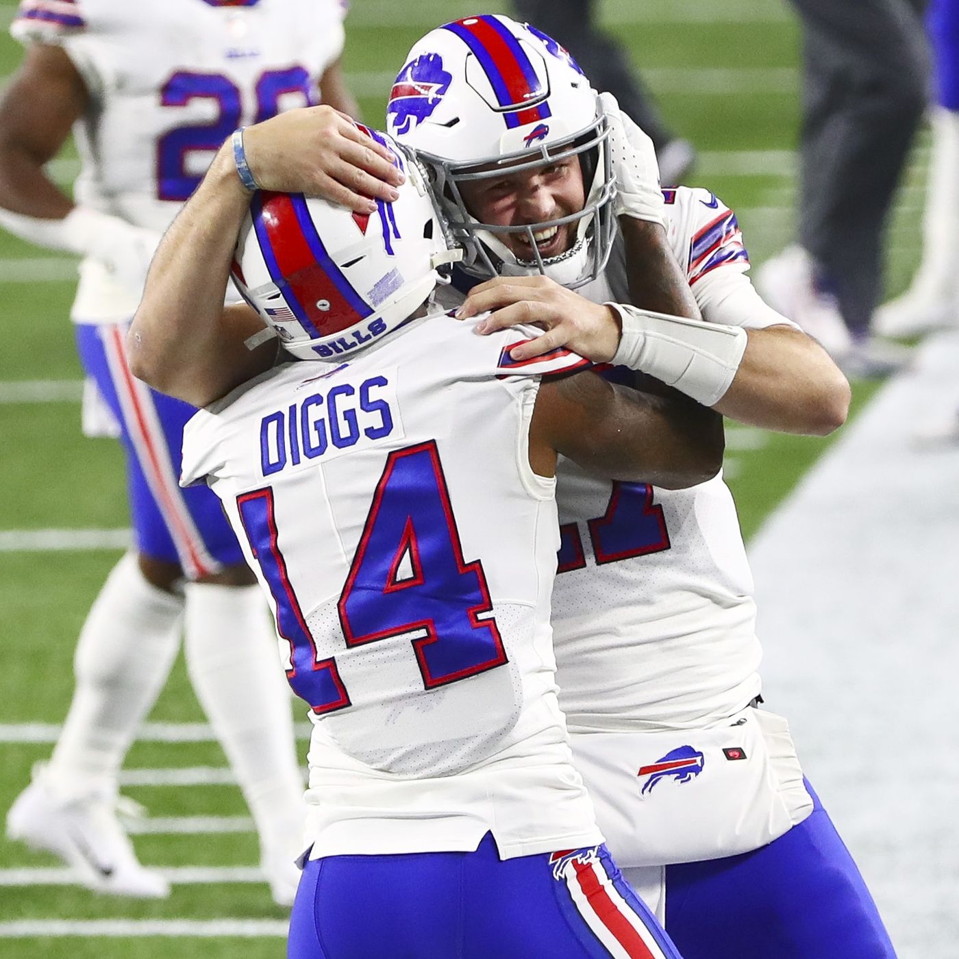 1400x1400 Pro Football Focus rankings unkind to Josh Allen, Stefon Diggs, Phone