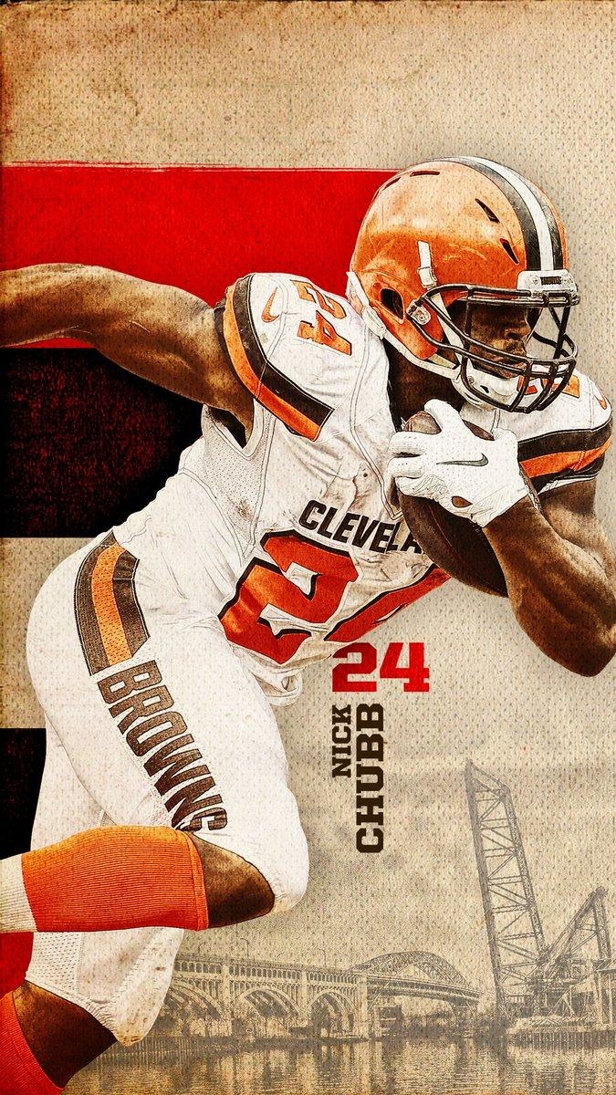 680x1200 nick chubb wallpaper 460923764 jyj1v23w 3lj3qzp0 HD, Phone