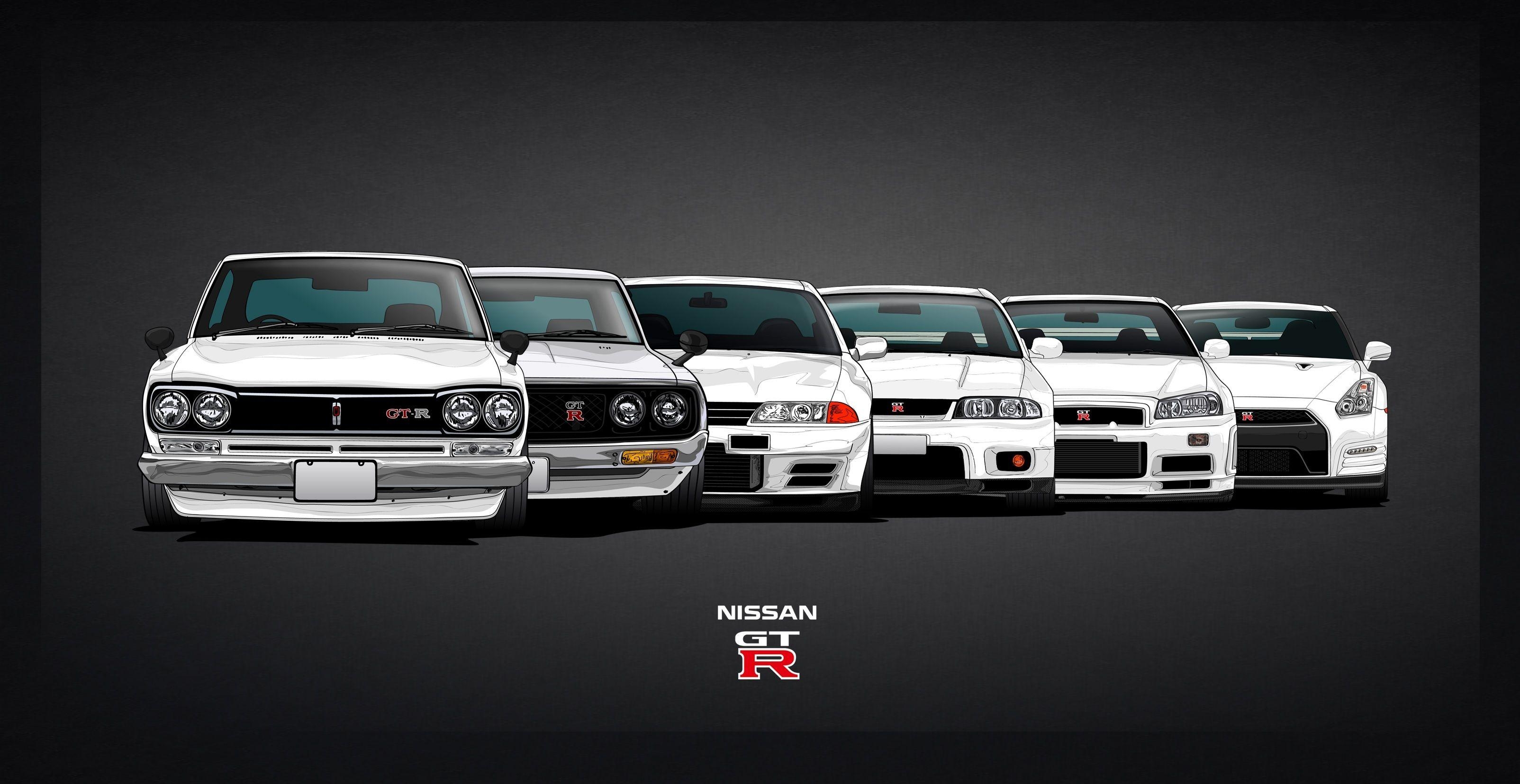 3210x1660 Nissan Skyline GTR series + Nissan GTR wallpaper (2880 x 1800), Desktop