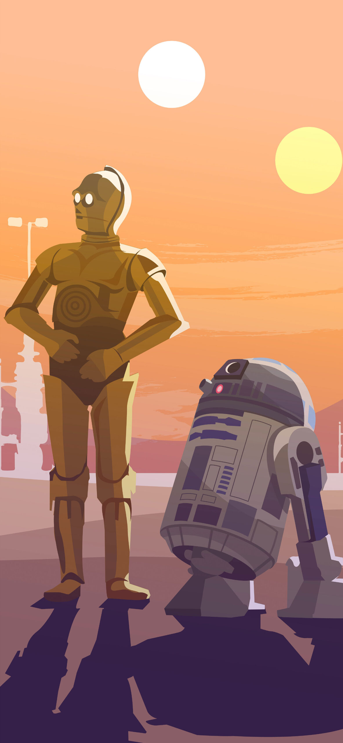 1190x2560 Star Wars C3PO and R2D2 Wallpaper HD Wars Wallpaper 4k, Phone
