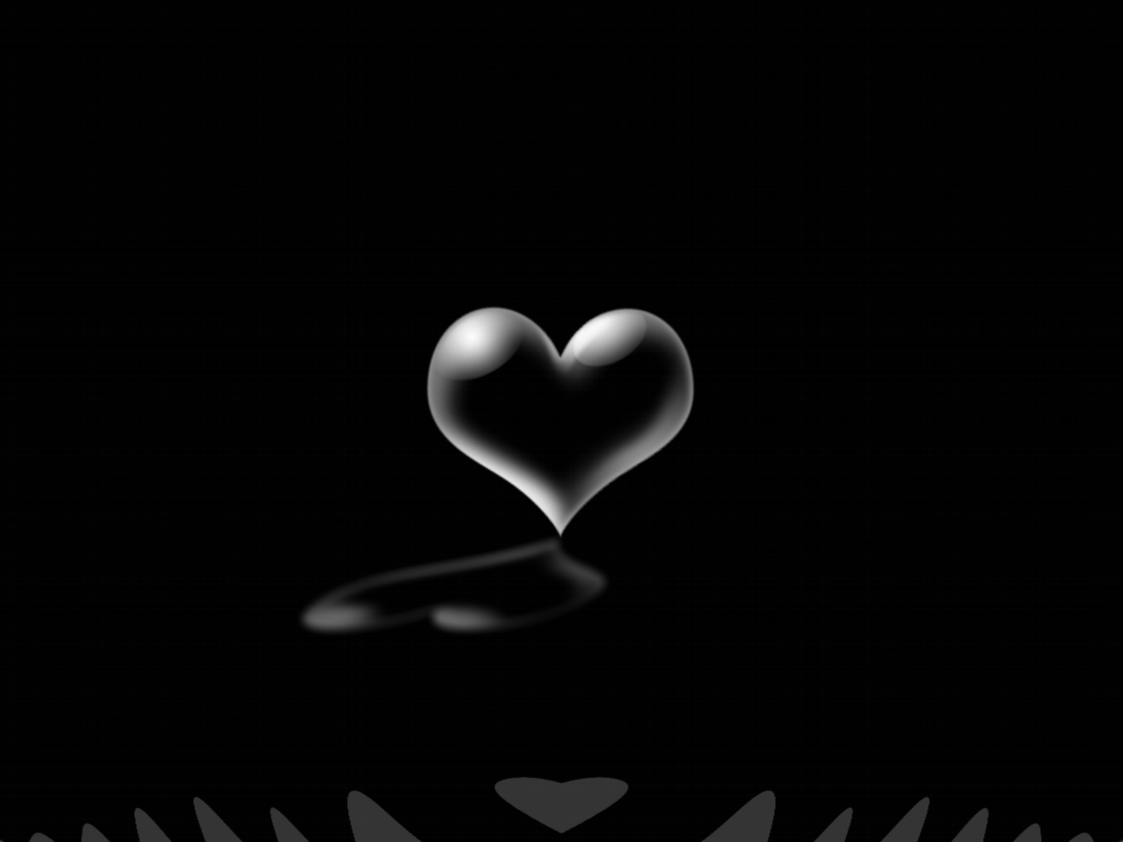 1600x1200 Black Wallpaper: Black Heart. Heart wallpaper hd, Heart wallpaper, Black heart emoji, Desktop