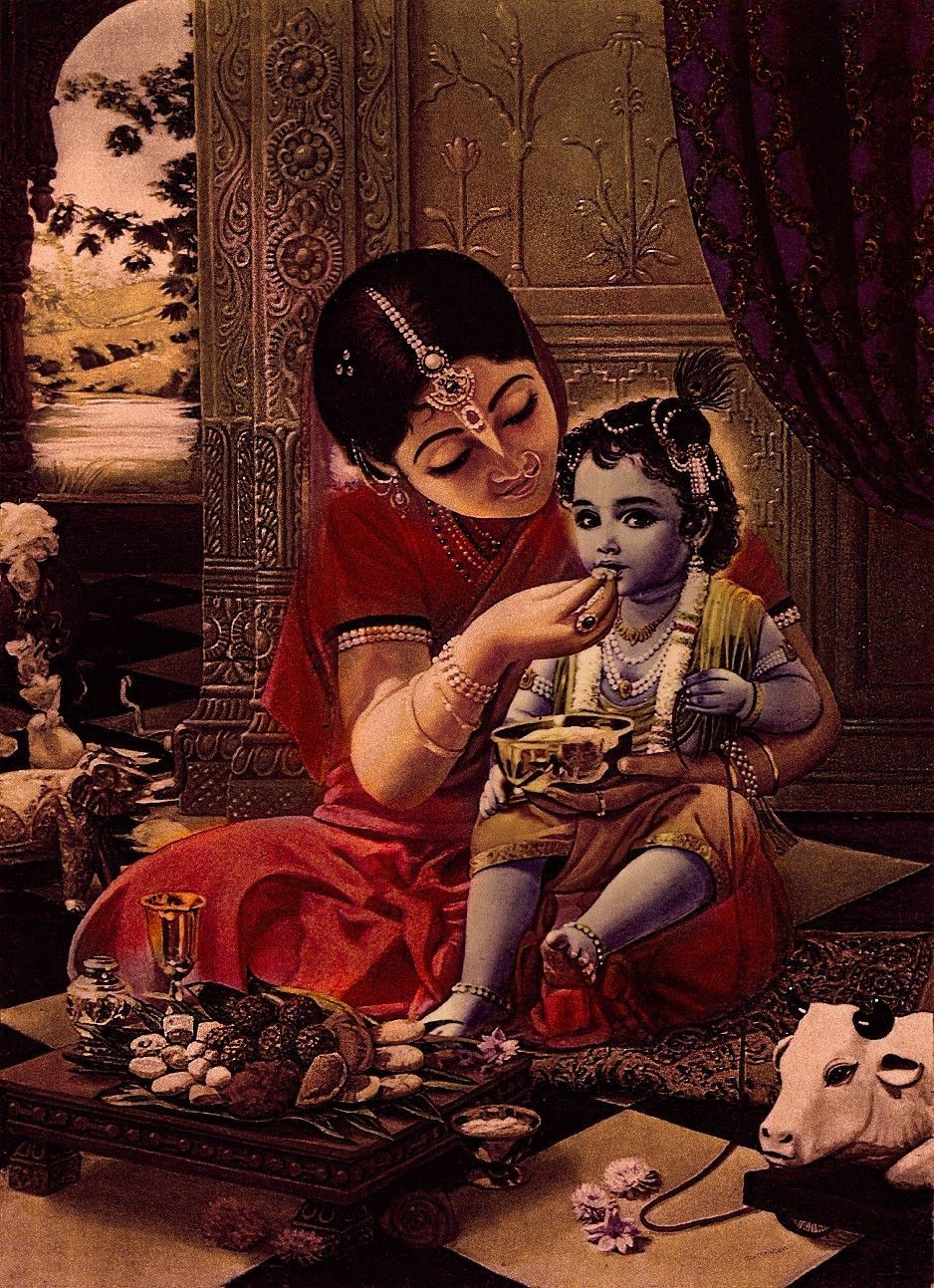 940x1300 Wonderful Prasadam. Lord krishna, Yashoda krishna, Radha krishna art, Phone