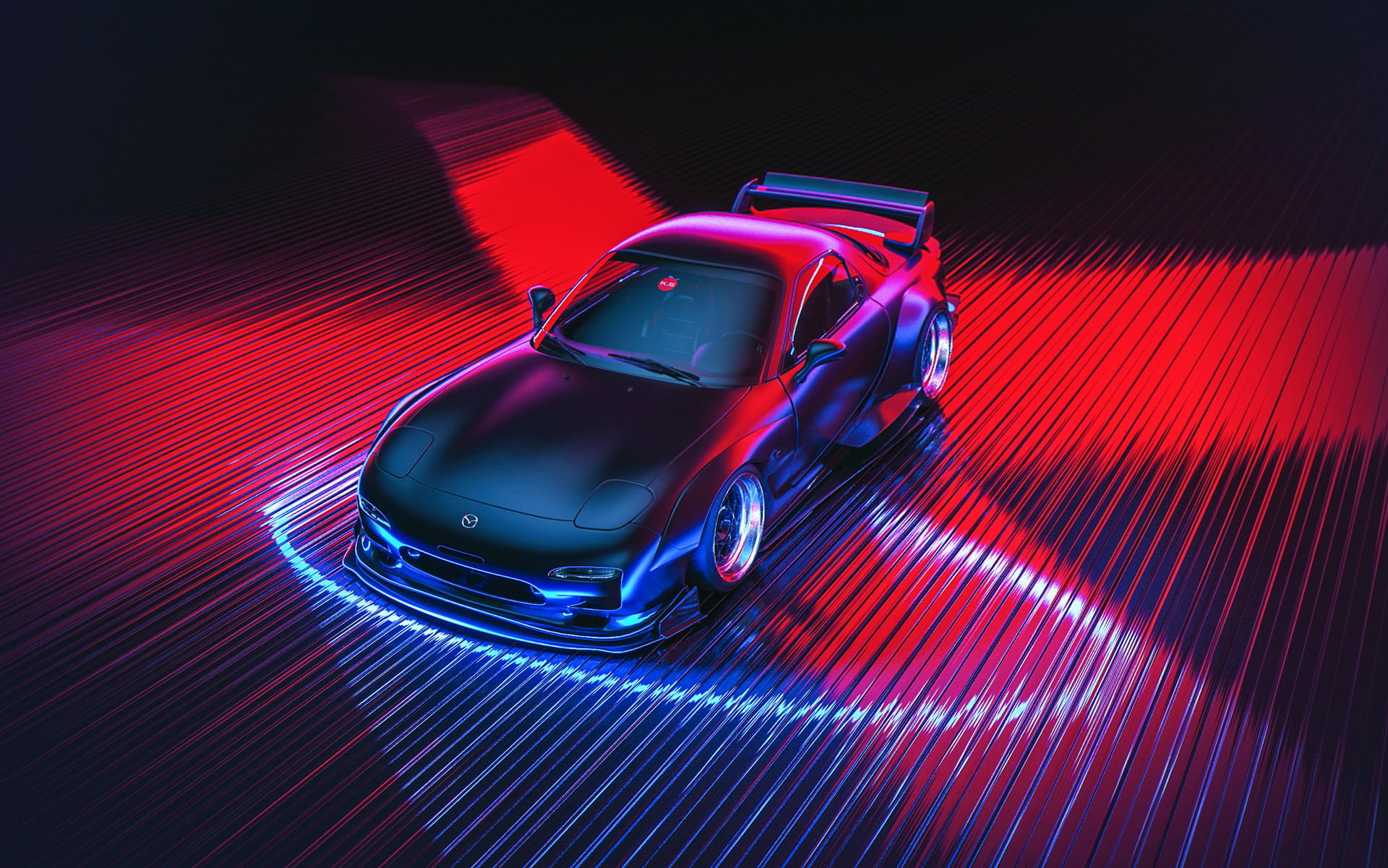 1920x1210 Neon Car Wallpaper HD, Desktop