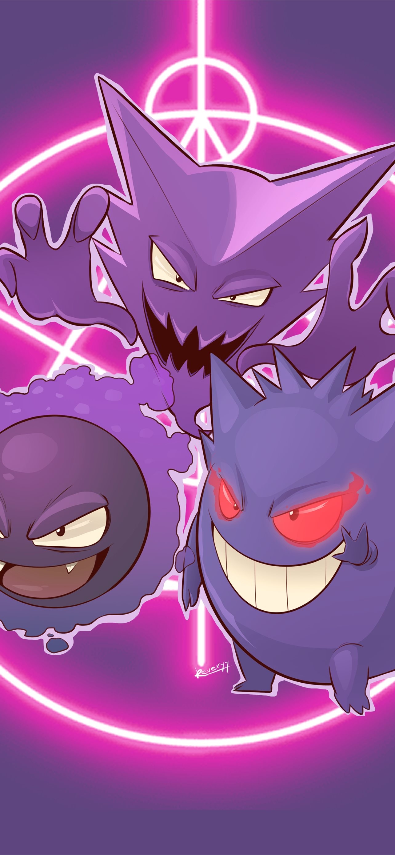 1290x2780 Best Gengar HD iPhone HD Wallpaper, Phone