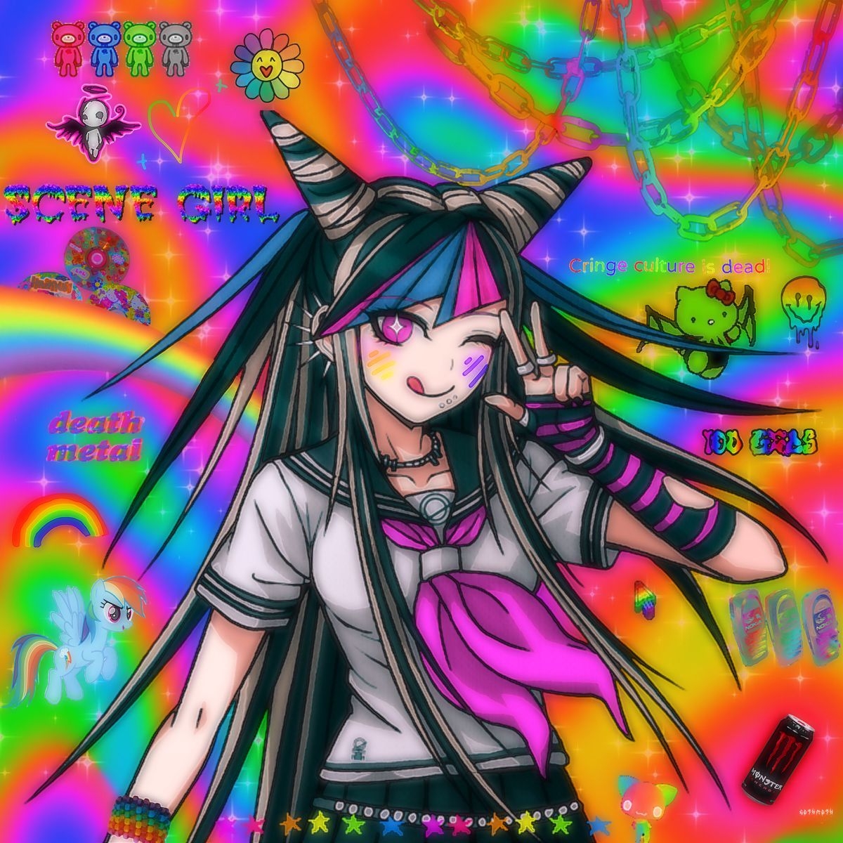 1200x1200 Free download rainbowcore ibuki Danganronpa Glitchcore anime Gothic anime [] for your Desktop, Mobile & Tablet. Explore Rainbowcore Wallpaper, Phone