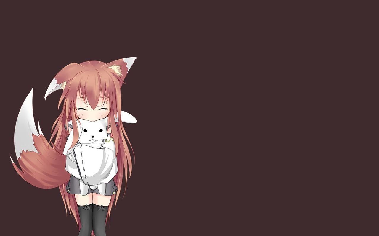 1280x800 Anime Fox Girl Wallpaper 21370, Desktop