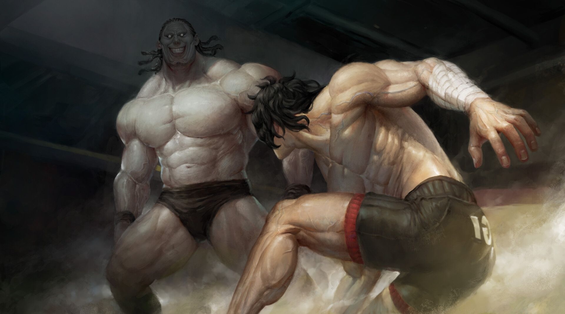 1920x1070 Kengan Ashura: Ohma Tokita VS Jun Sekibayashi, 美玲陈, Desktop