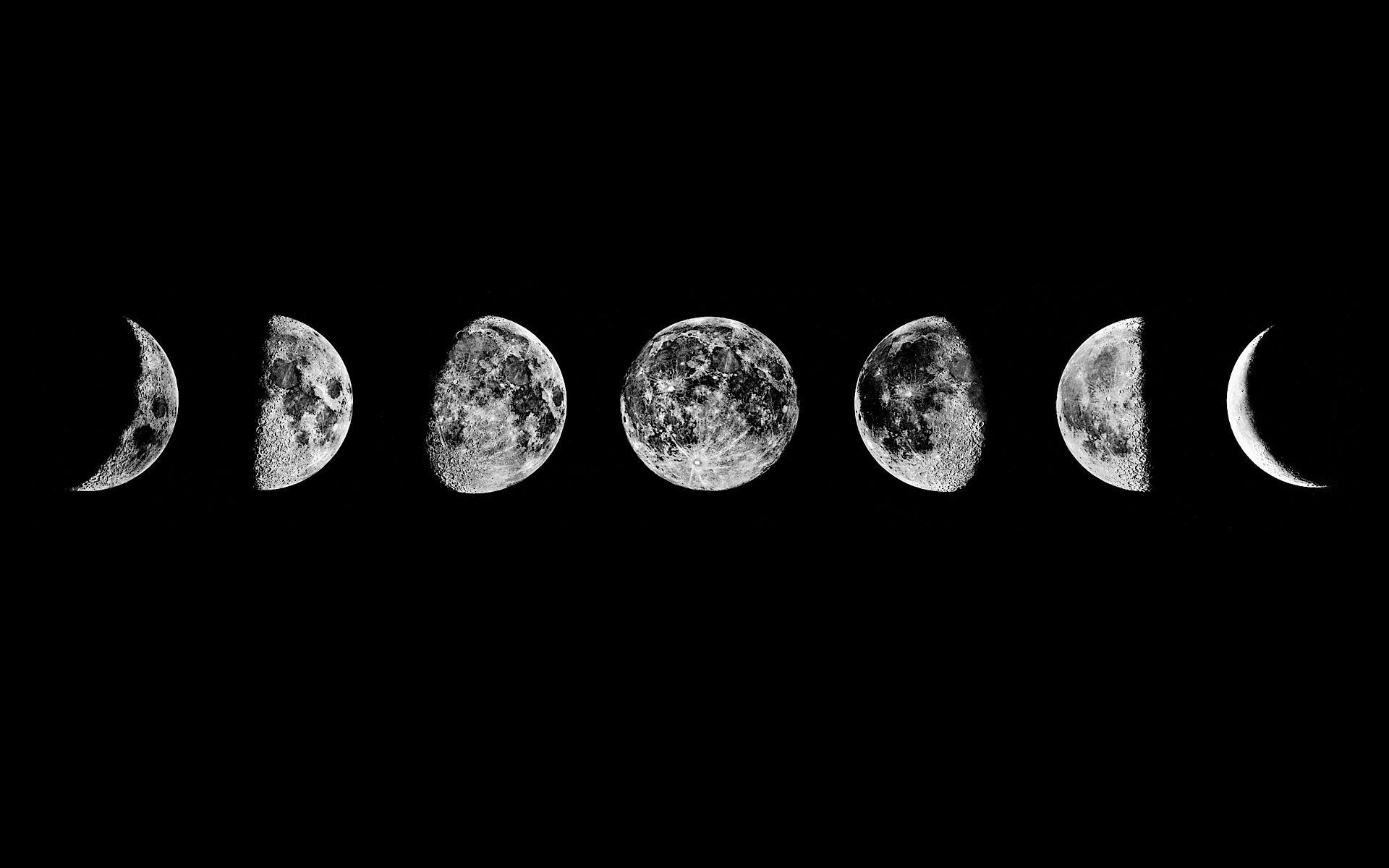 1920x1200 Moon phases Wallpaper. computador, Capa de face, Papel de parede do notebook, Desktop