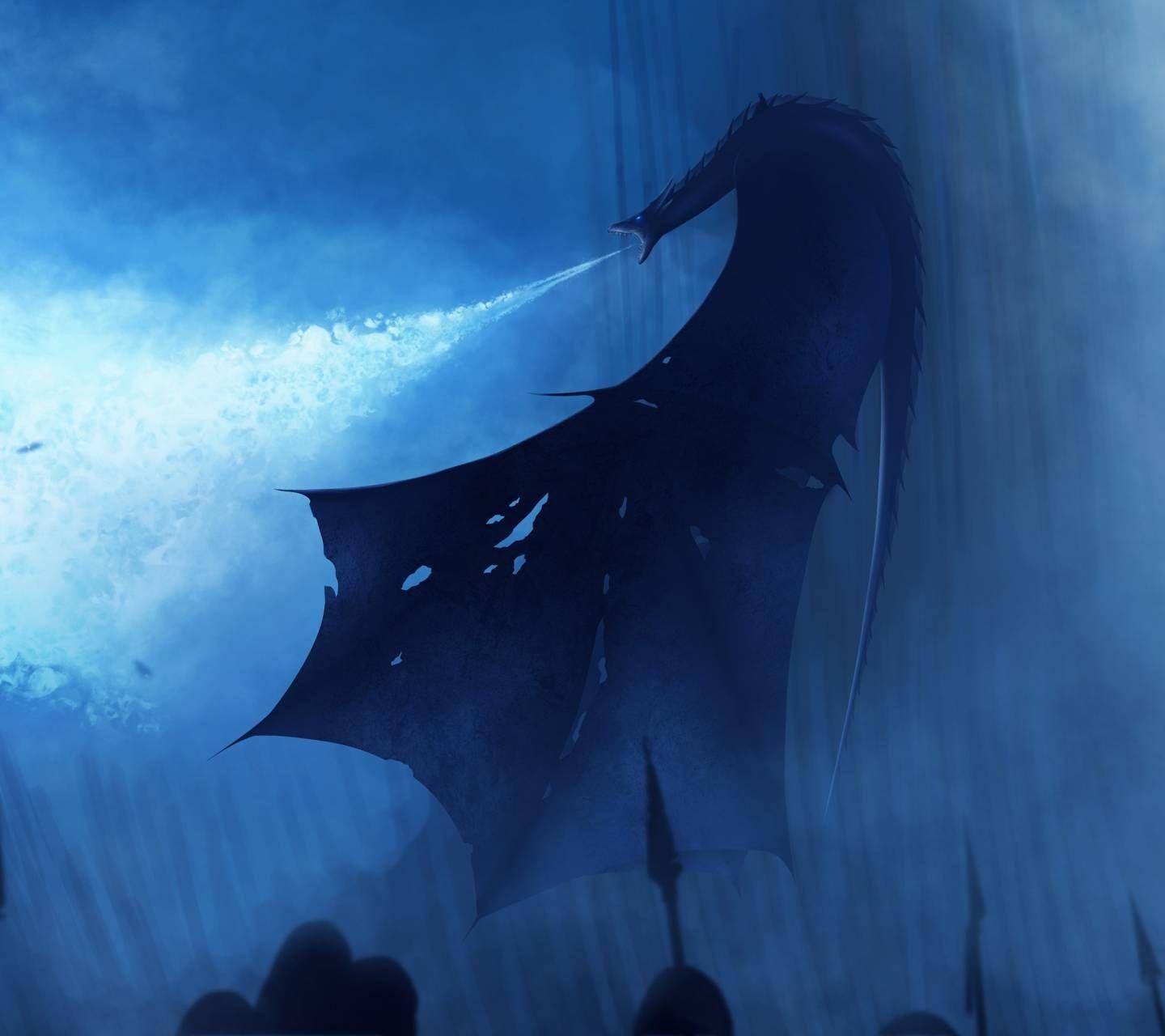 1440x1280 Viserion Ice Dragon Wallpaper, Desktop