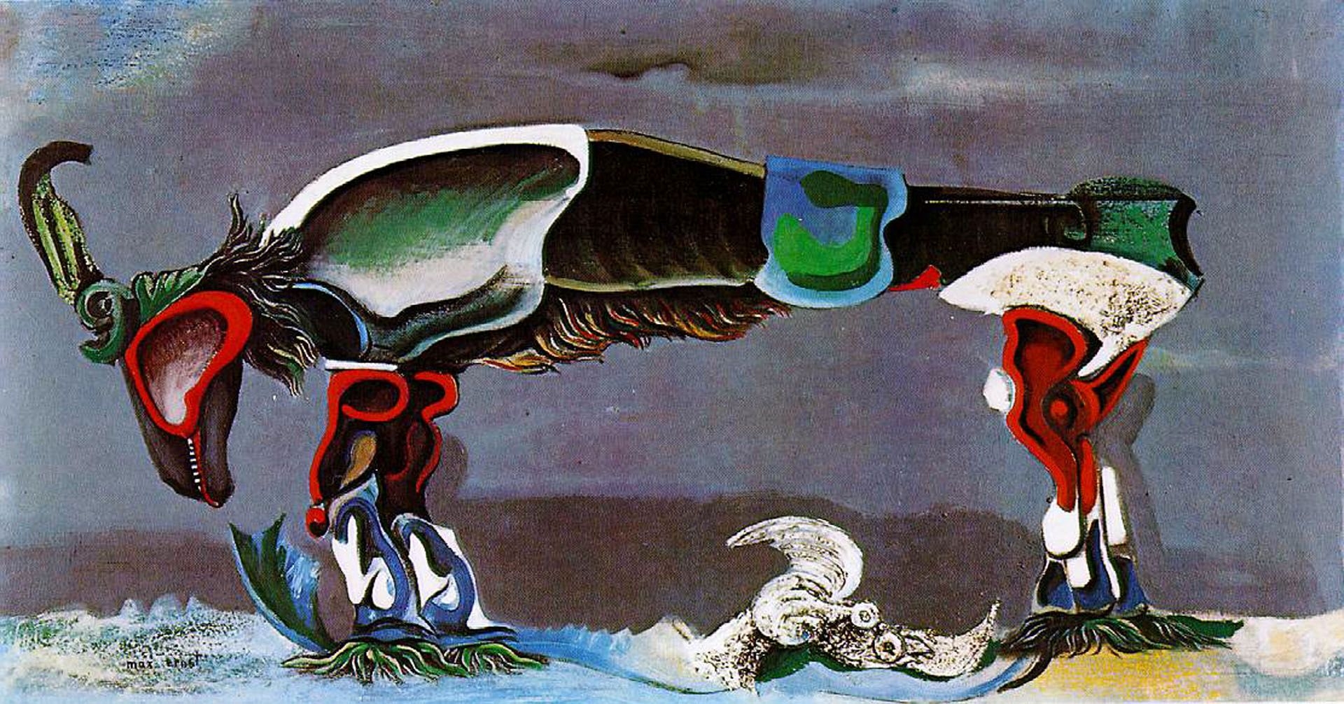 1920x1010 The Beautiful Season 1925 surrealist max ernst art wallpaper, Desktop