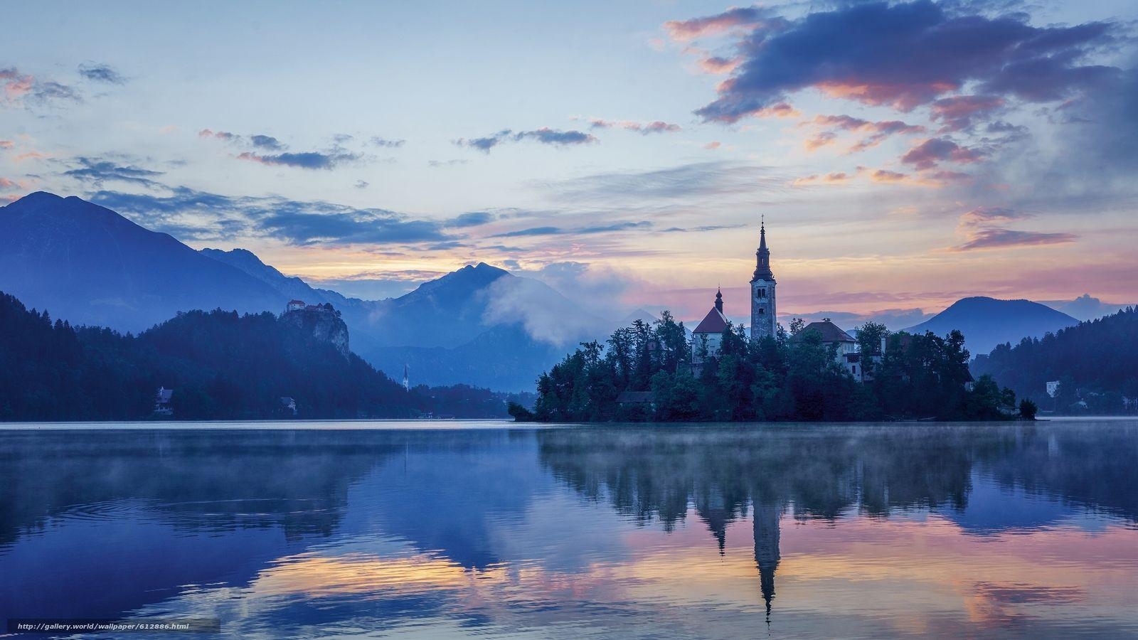 1600x900 Download wallpaper Lake Bled, Slovenia, Lake Bled, Slovenia free, Desktop