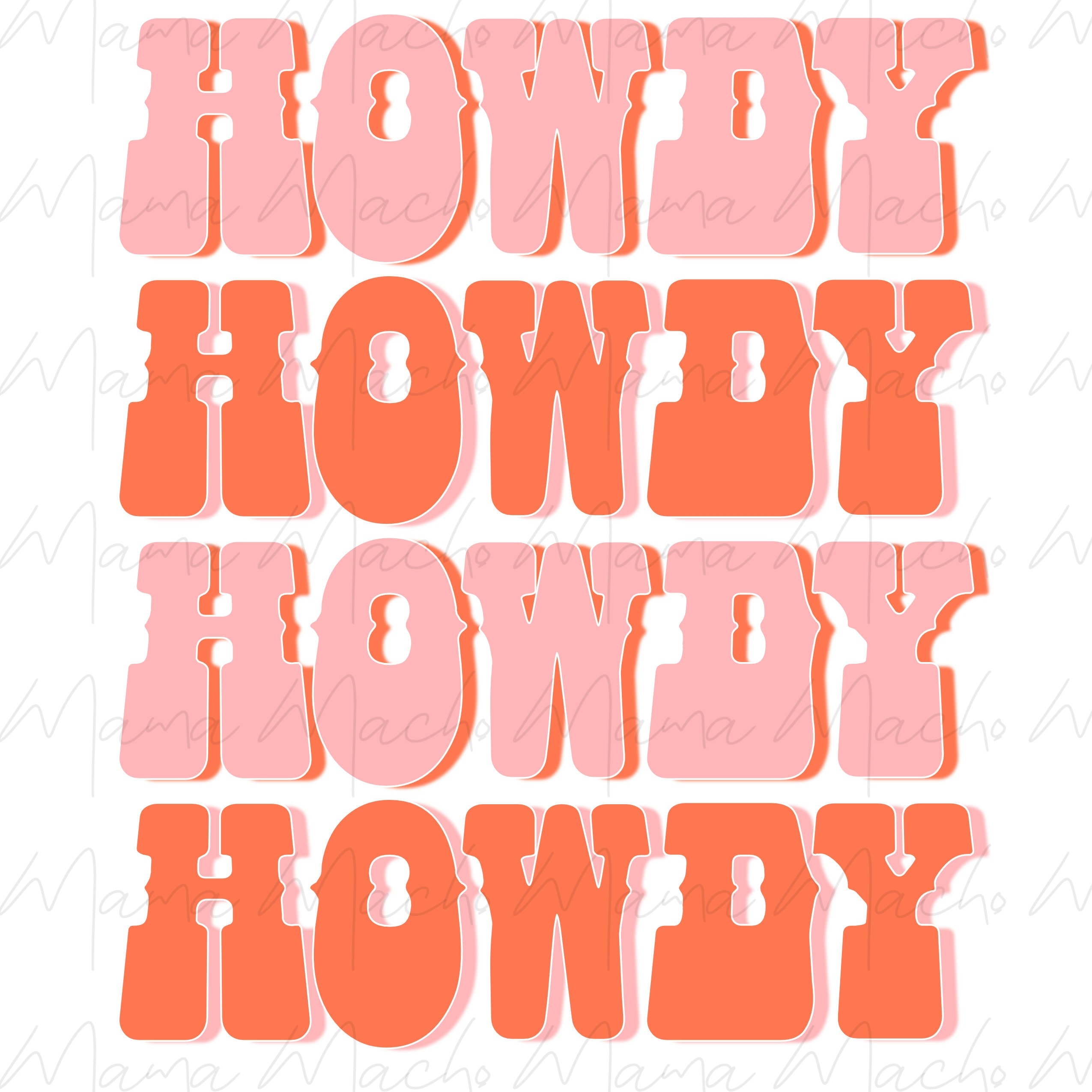 2550x2550 Howdy PNG Digital Print PNG Western PNG Pink Western, Phone