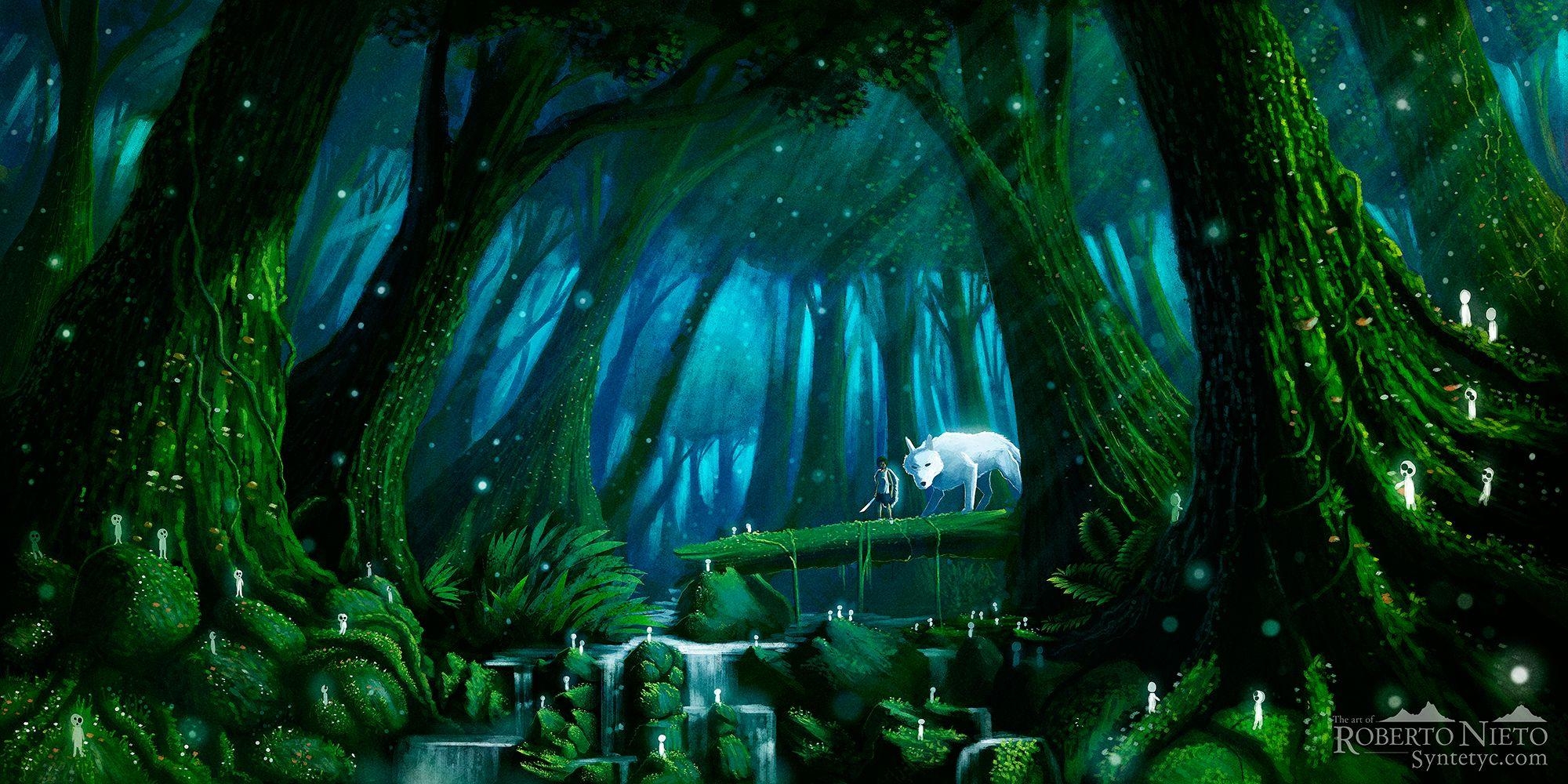 2000x1000 Wallpaper Blink of Mononoke Wallpaper HD for Android, Dual Screen