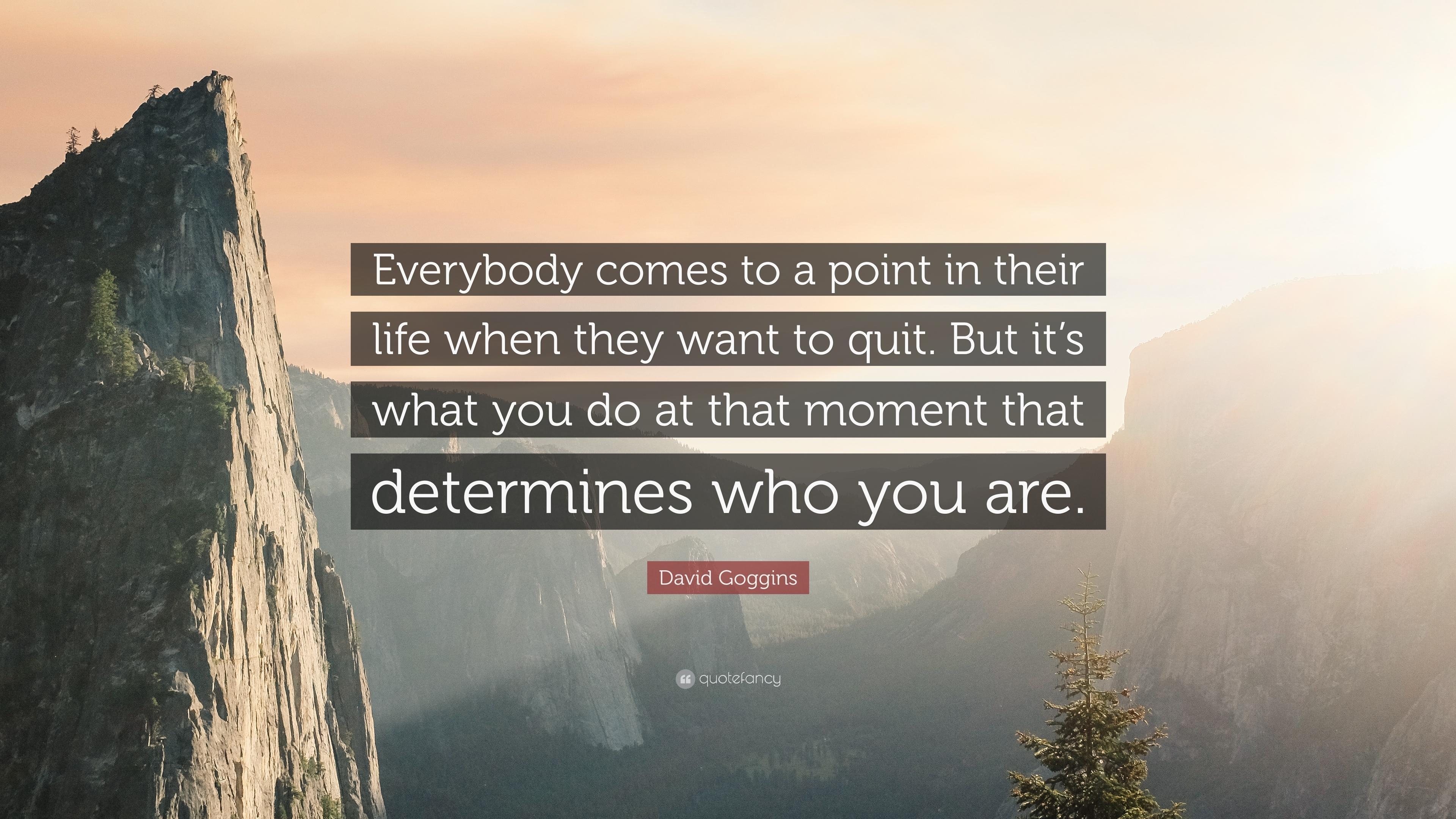 3840x2160 David Goggins Quote: “Everybody comes to a point in their, Desktop