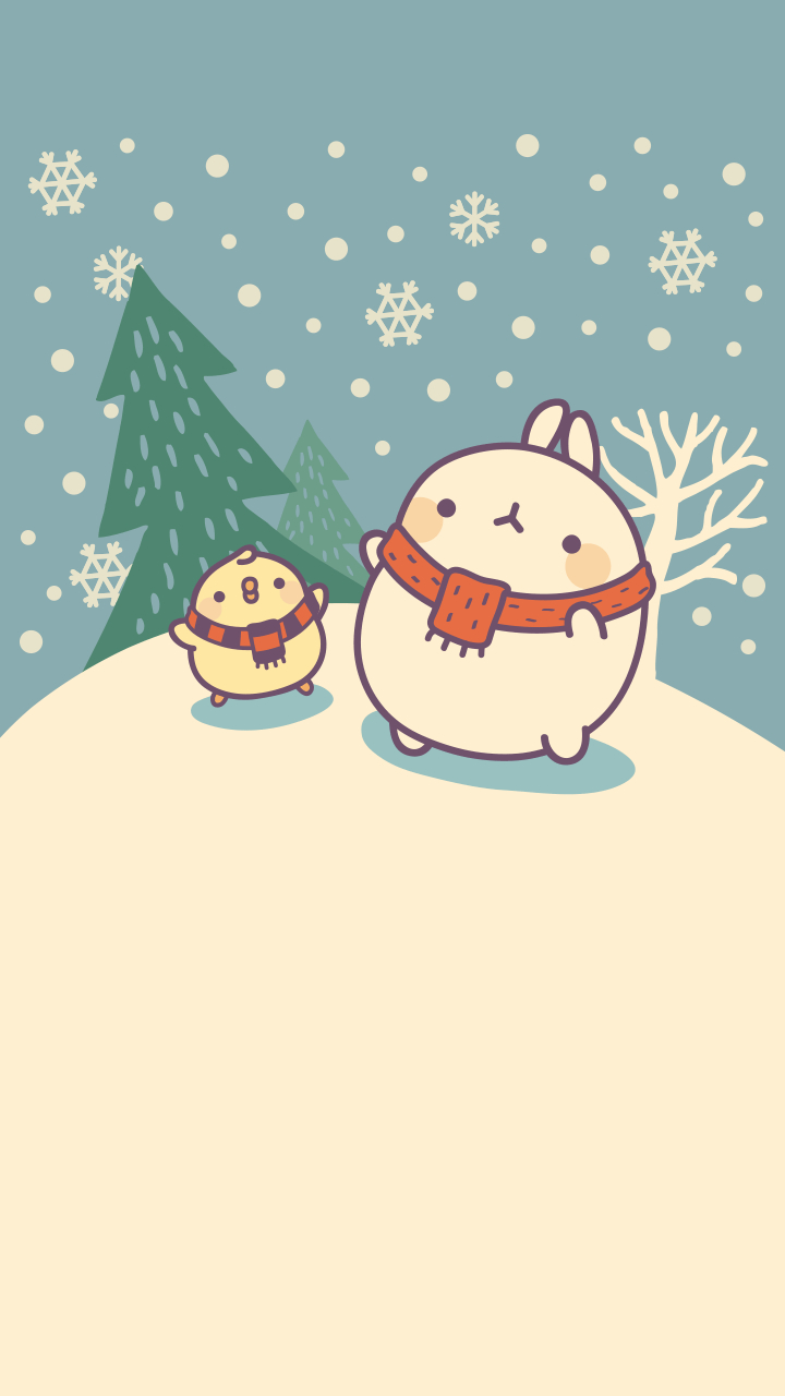 720x1280 Kawaii Cute Winter Desktop Wallpaper, Phone