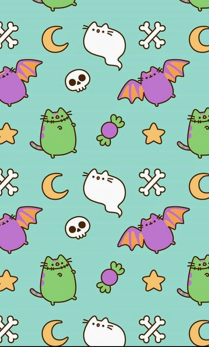 720x1200 Halloween Kawaii Background, Phone