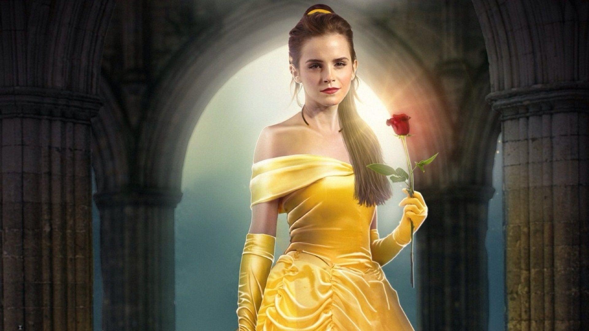 1920x1080 Emma Watson as Belle in Beauty and the Beast (2017) Full HD, Desktop