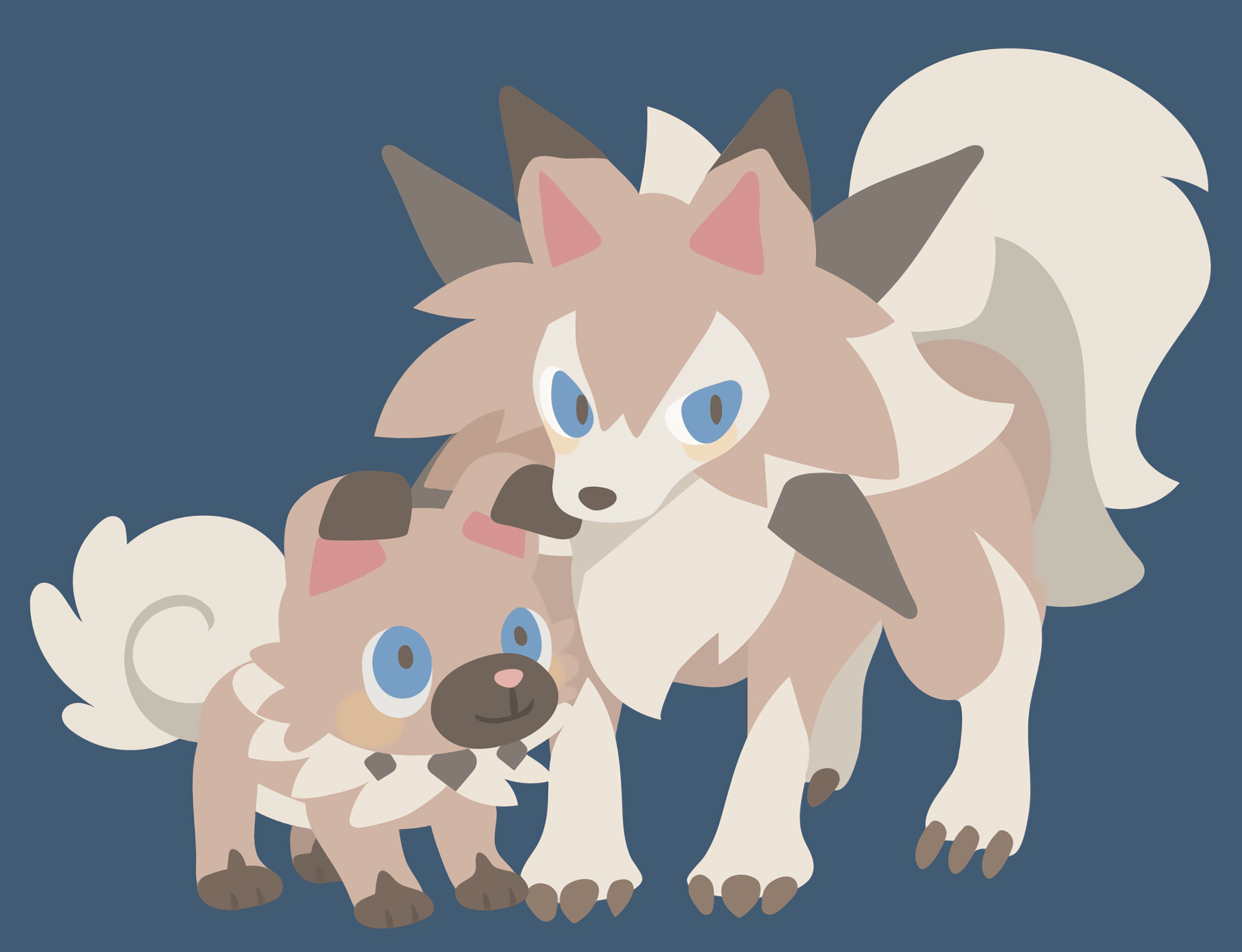 2400x1840 Rockruff and Lycanroc Full HD Bakgrund and Bakgrundx1840, Desktop