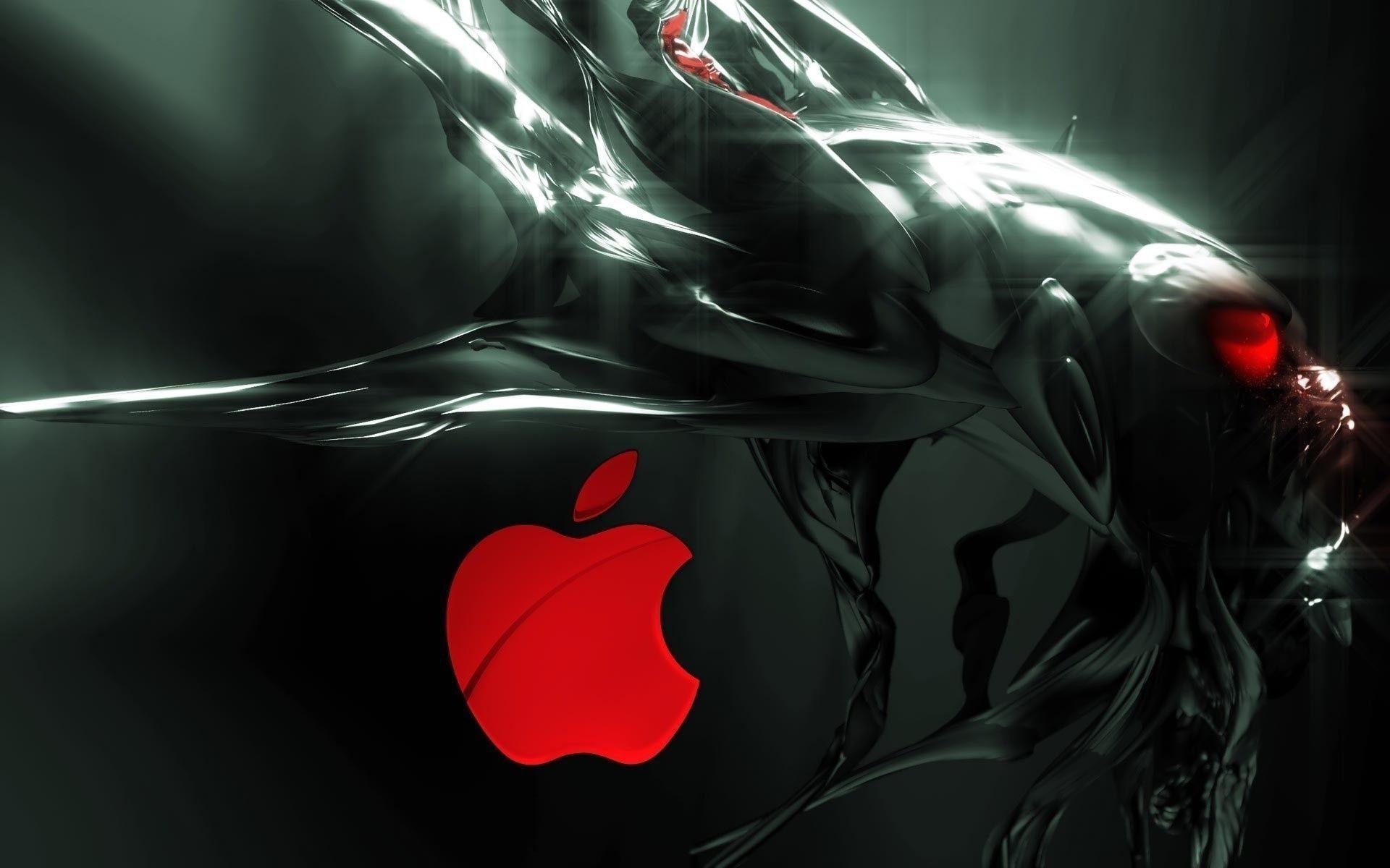 1920x1200 Red Apple logo and alien wallpaper #, Desktop