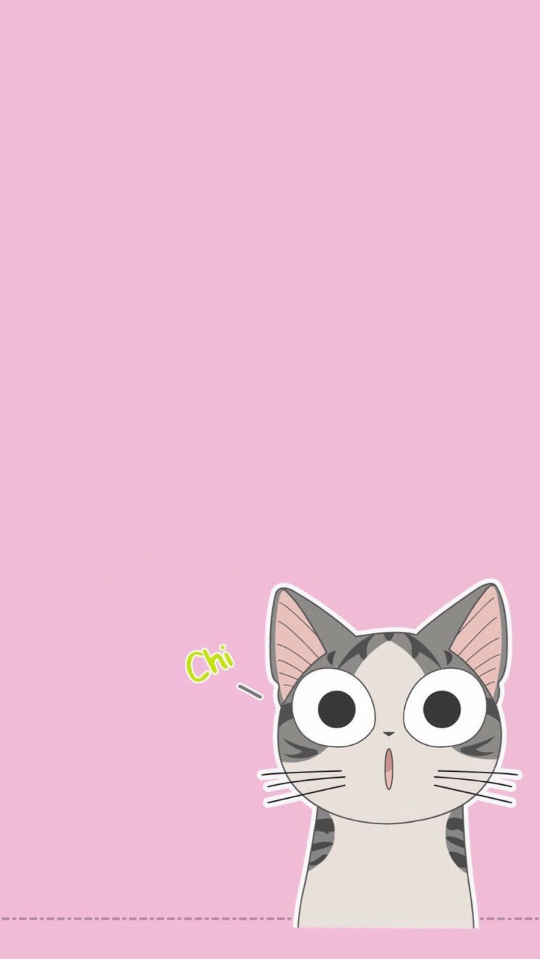 1090x1920 Pink Cat Wallpaper, Phone