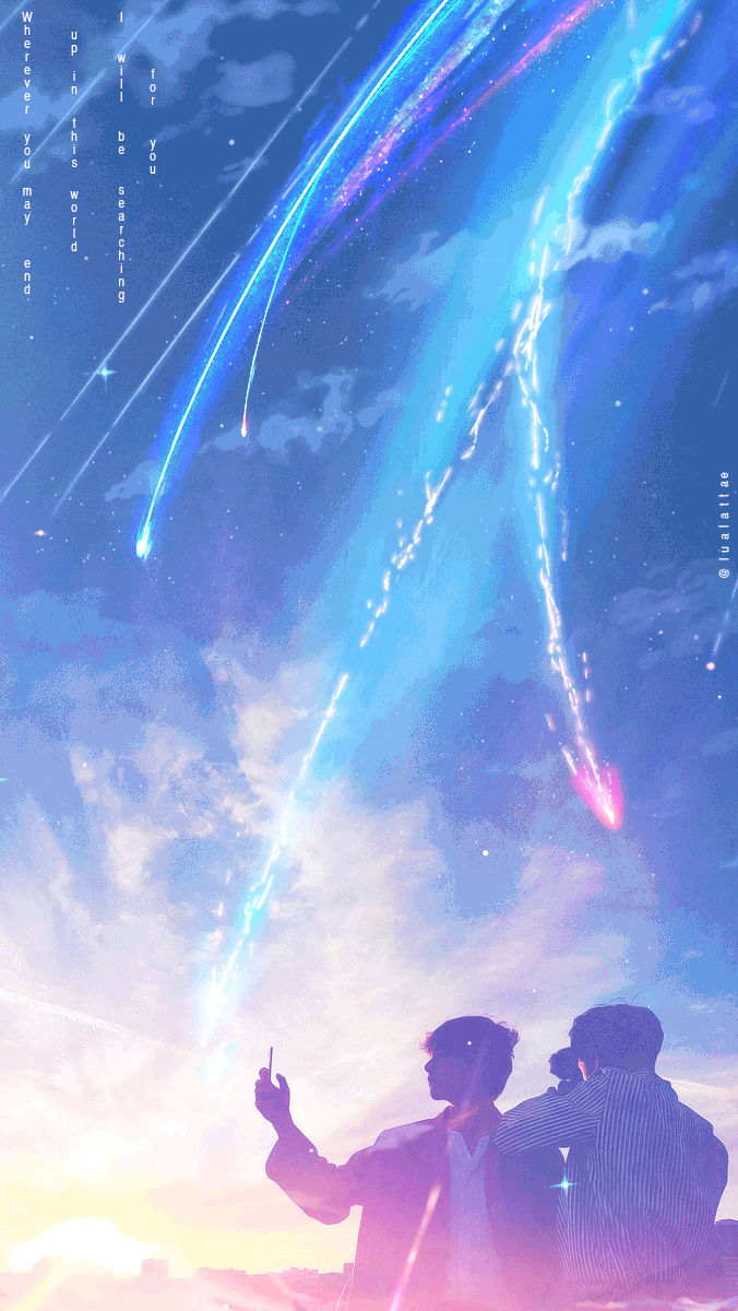 680x1200 Taekook Kimi ni No wa Phone Wallpaper Gif, Phone