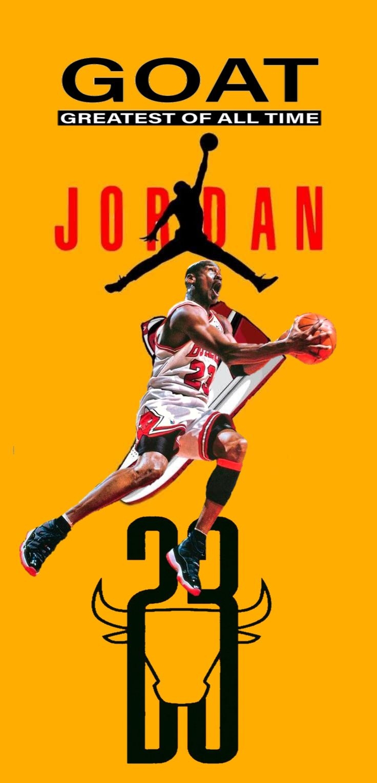 740x1530 MJ goat wallpaper. Michael jordan picture, Chicago bulls wallpaper, Michael jordan basketball, Phone