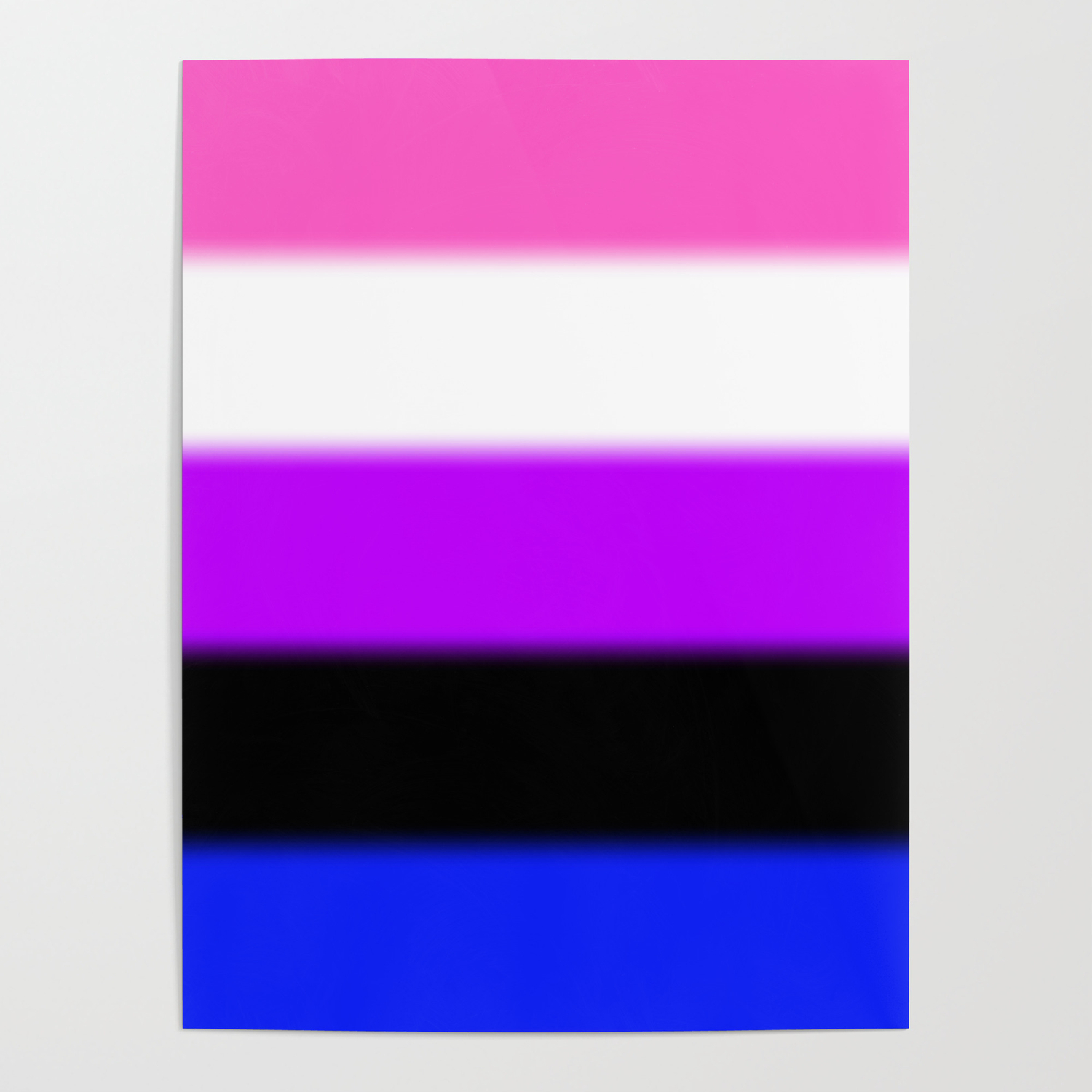 1500x1500 Genderfluid Pride Flag Poster, Phone