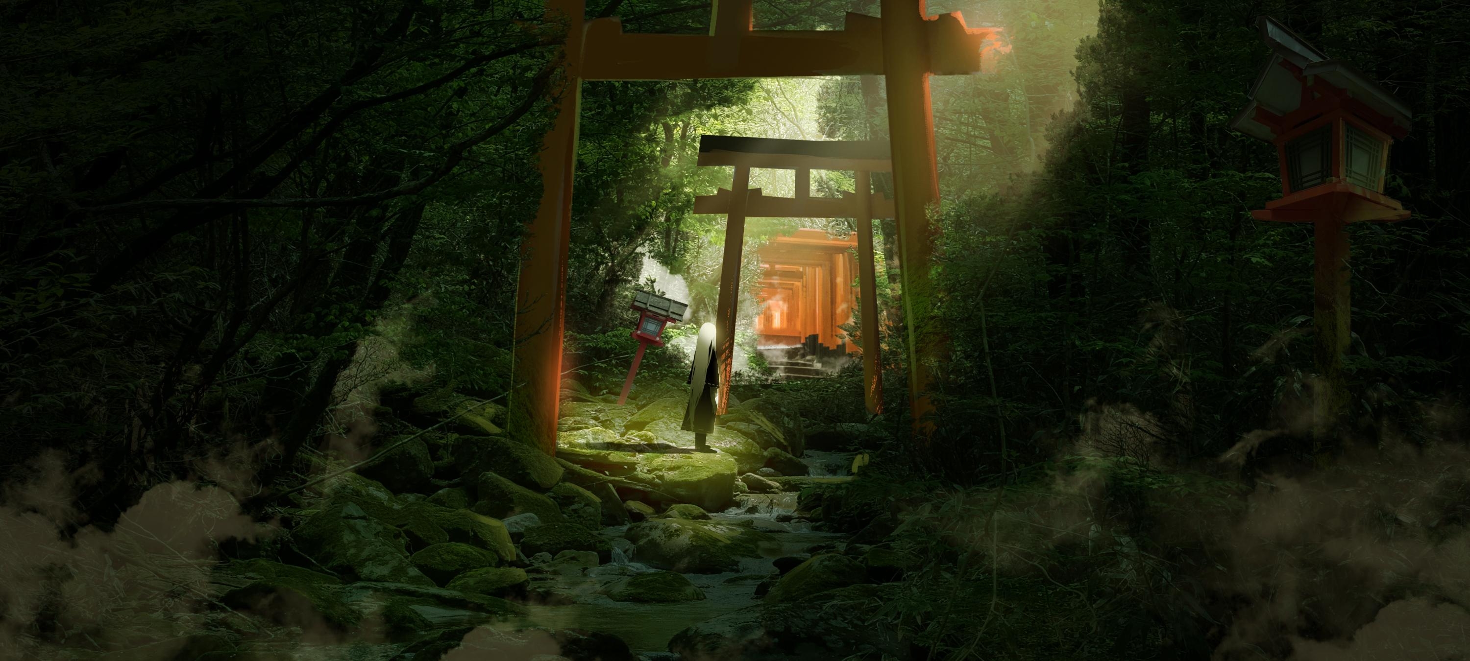 3000x1350 Torii HD Wallpaper and Background Image, Dual Screen