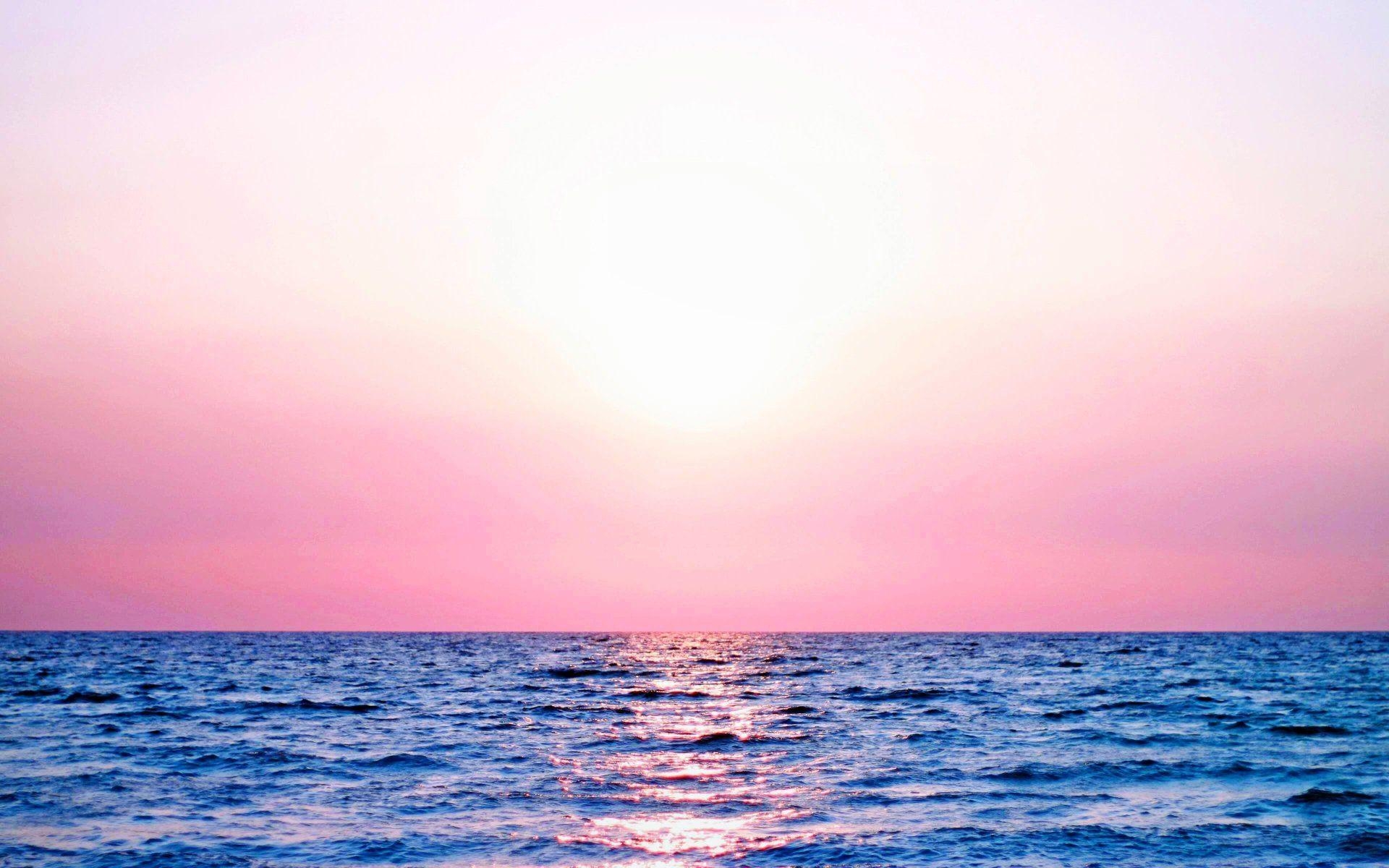 1920x1200 Earth Sunset Pastel Sky Sea Colorful Wallpaper. Sunset wallpaper, Desktop