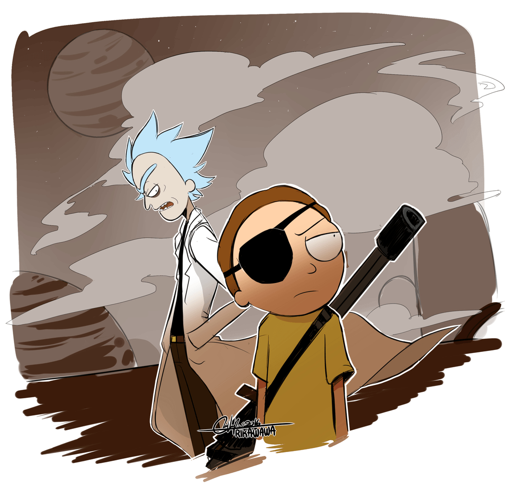 1030x990 Evil Rick And Morty 2 By Rika Wawa, Desktop