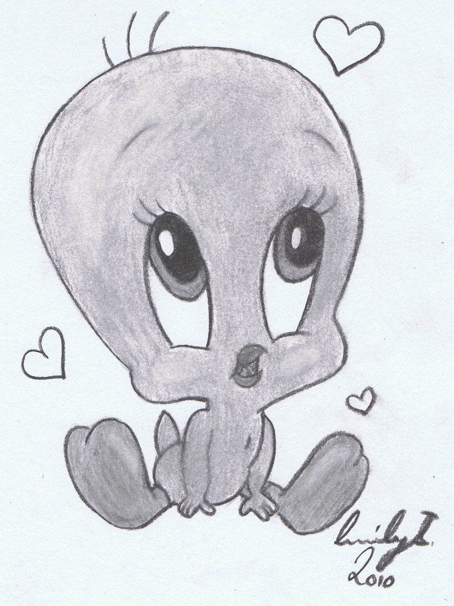 900x1210 cute lil tweety. Funny cartoon drawings, Cartoon pencil drawing, Disney art drawings, Phone