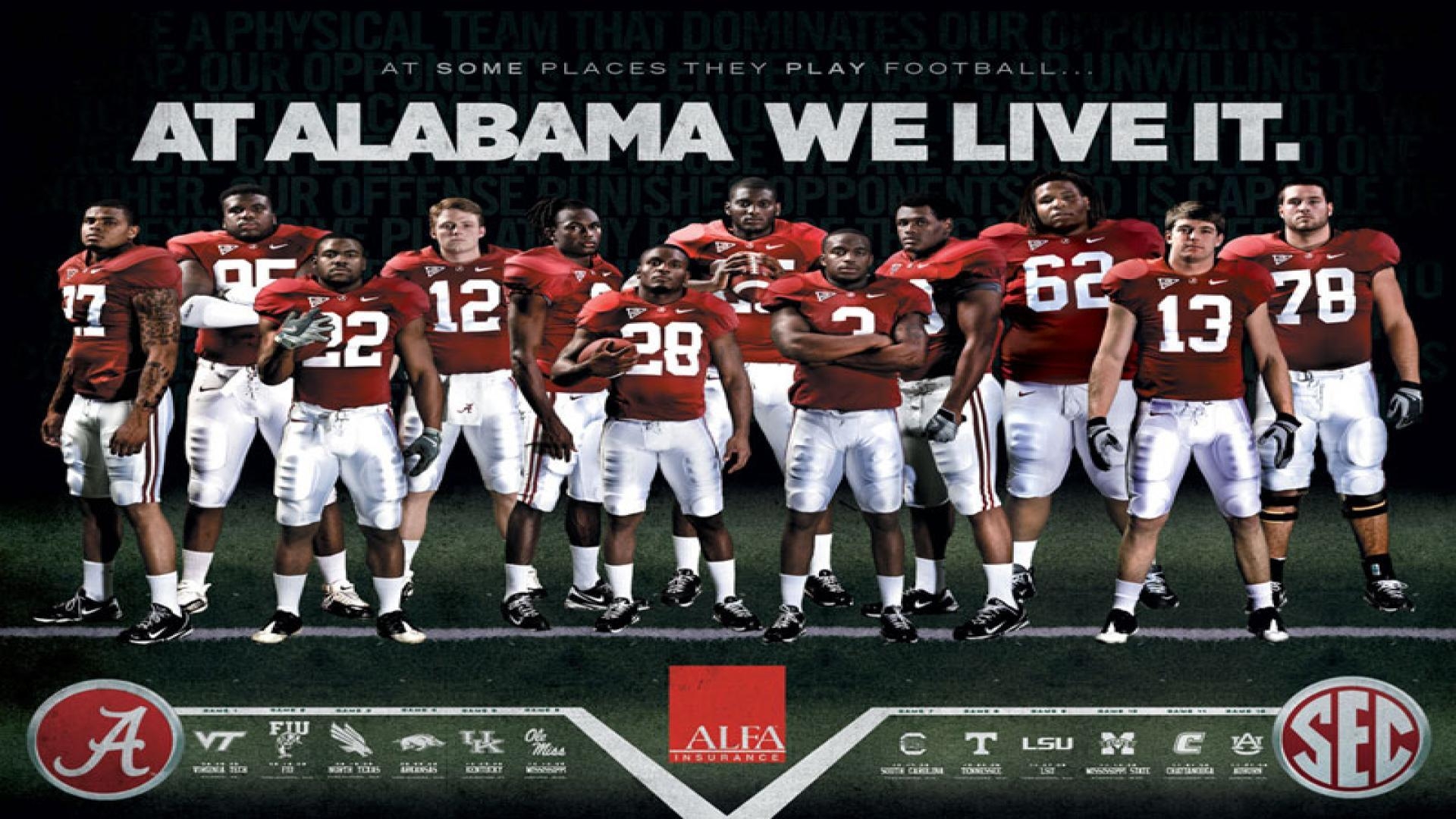 1920x1080 Free alabama football wallpaper, Desktop