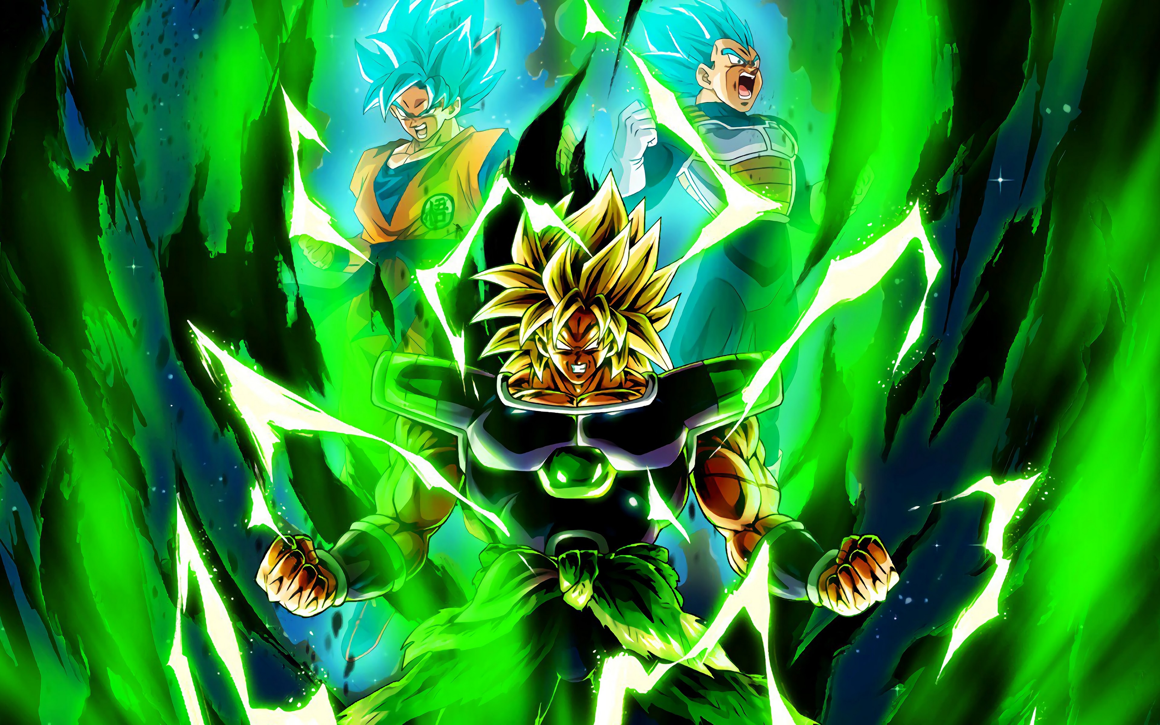 3840x2400 Dragon Ball Super: Broly Goku Vegeta 4K Wallpaper, Desktop