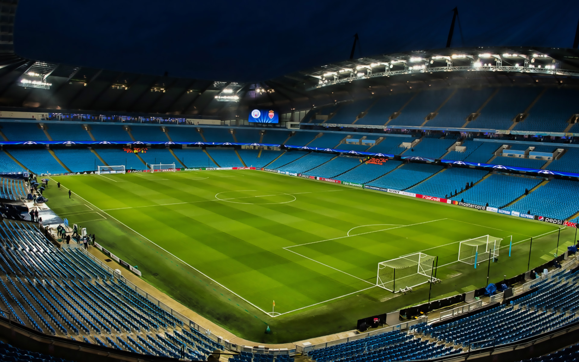 1920x1200 Download wallpaper Etihad Stadium, soccer, empty stadium, Manchester City Stadium, football stadium, Manchester City FC, english stadiums for desktop with resolution. High Quality HD picture wallpaper, Desktop